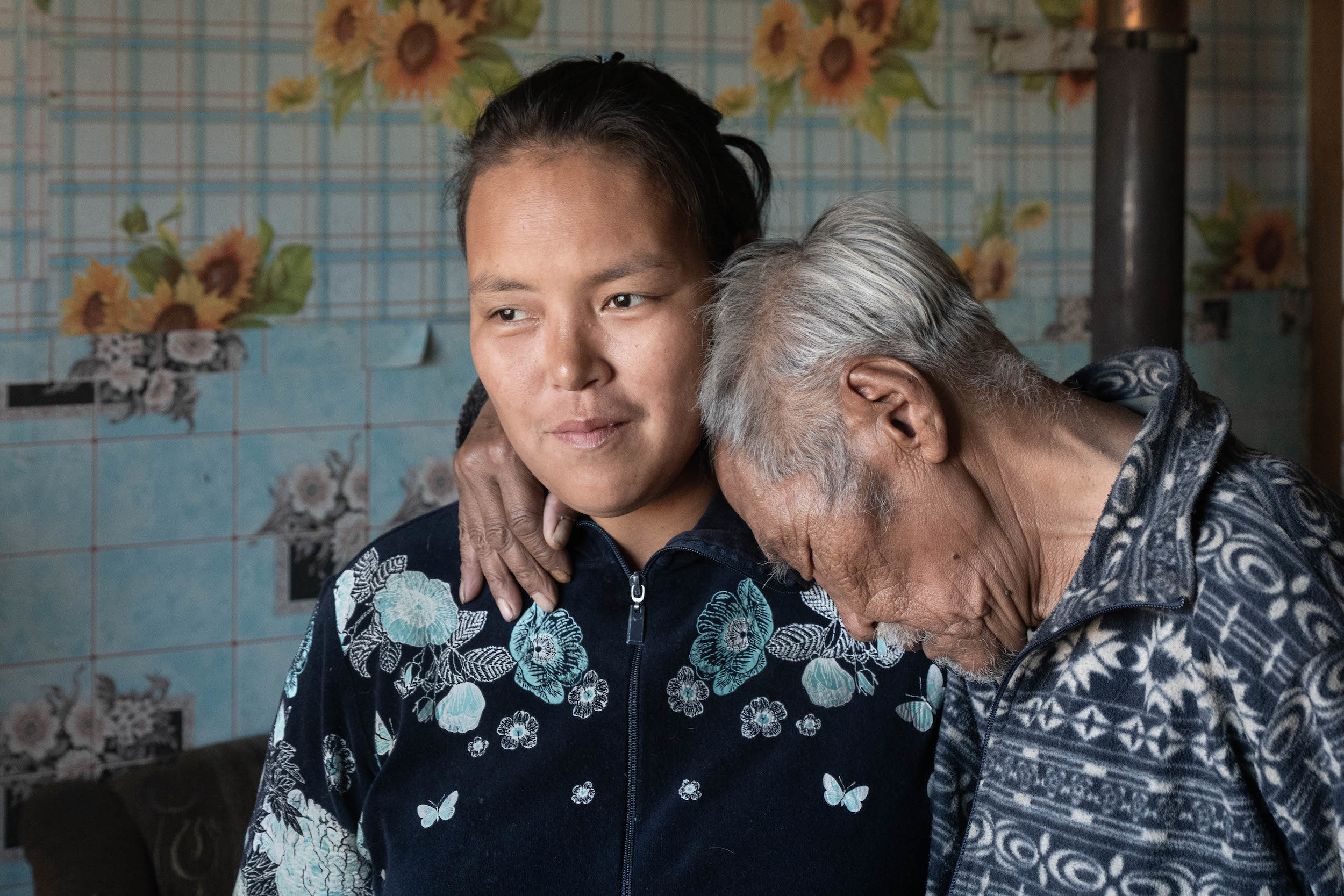 Николай Ровтын и Татьяна Вулькыт, жители деревни Энурмино