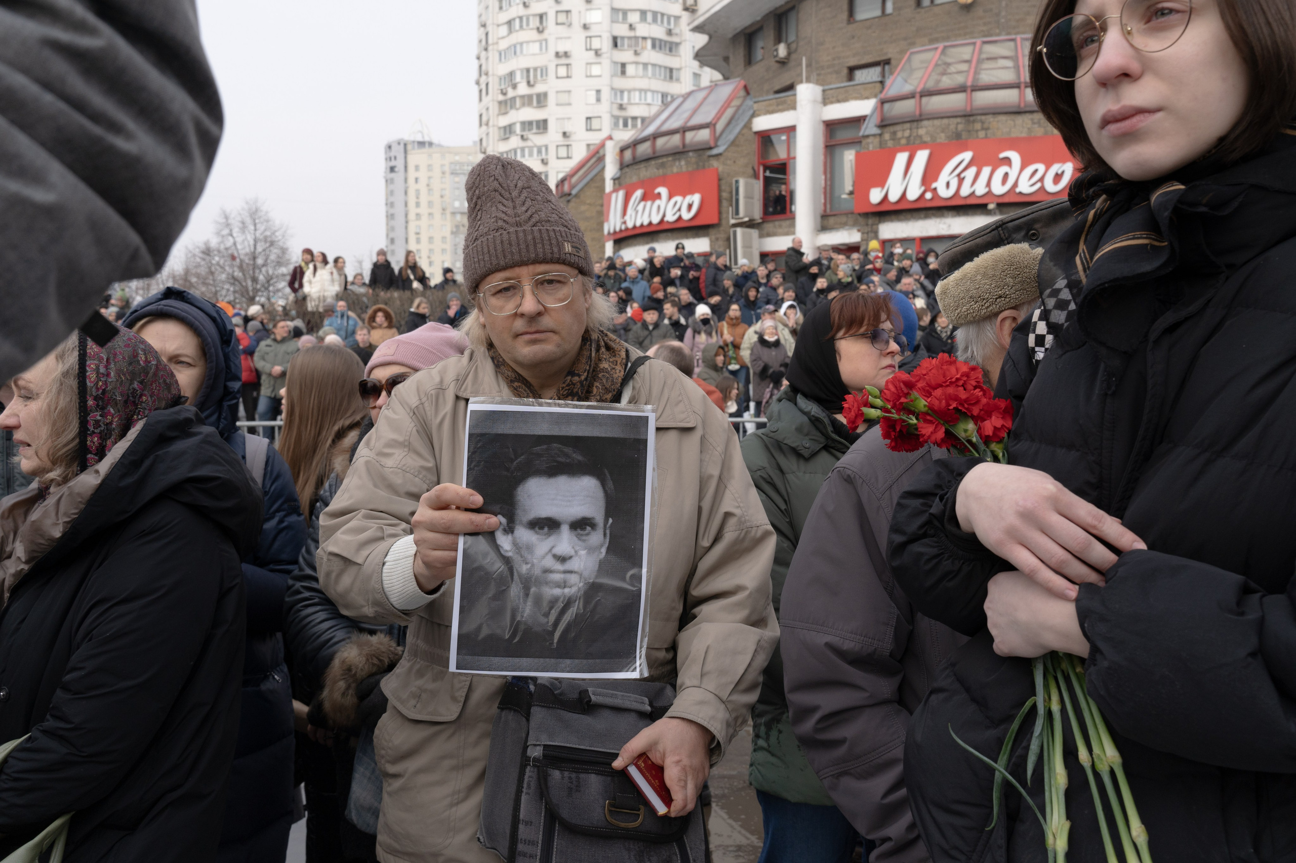 Funeral of Alexei Navalny. Ksenia Maksimova