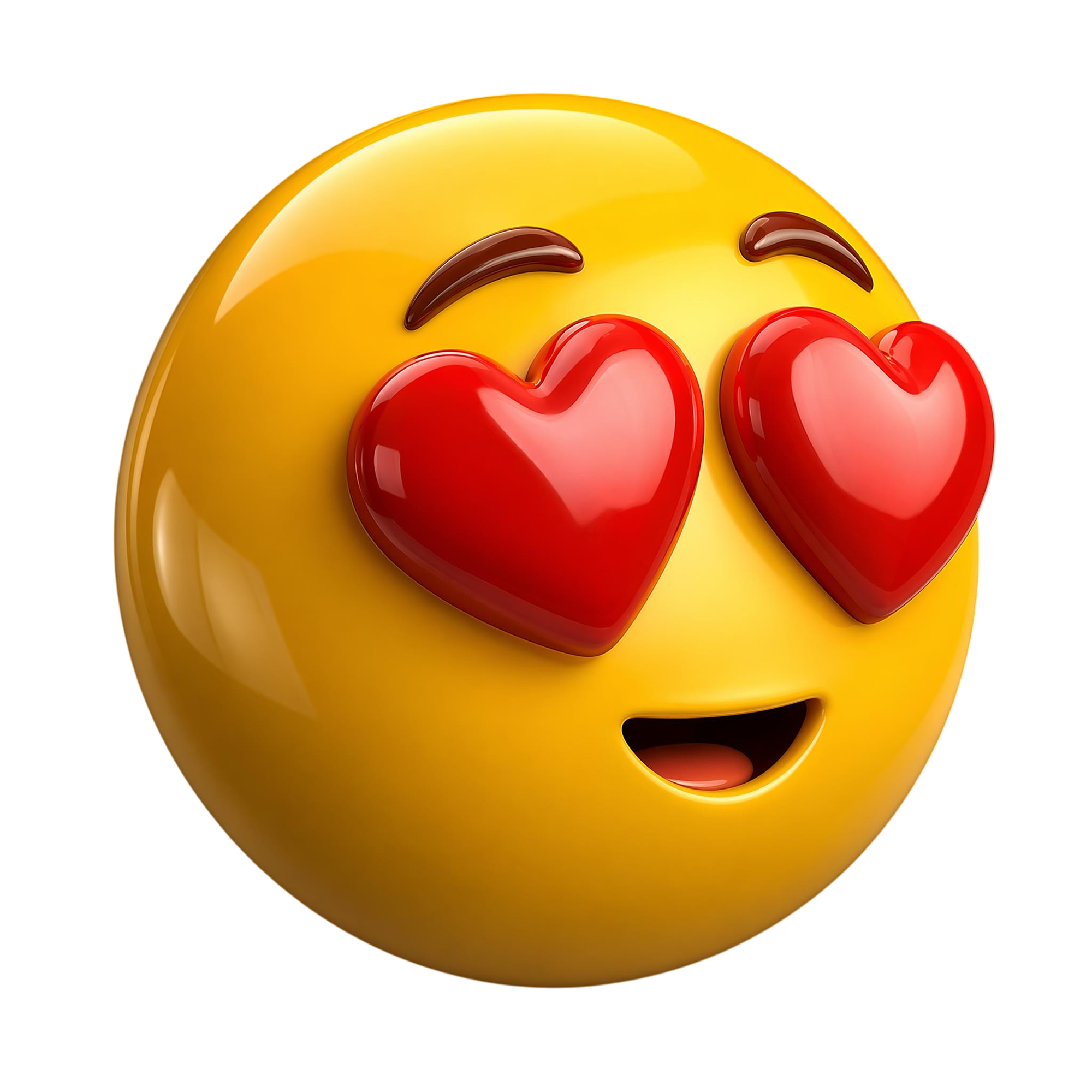 Heart eyes emoji / 3D Влюбленный смайлик