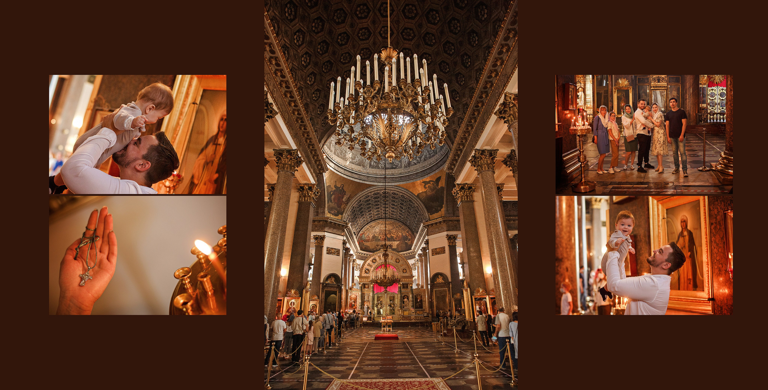 Фотосессия крещения новорожденных