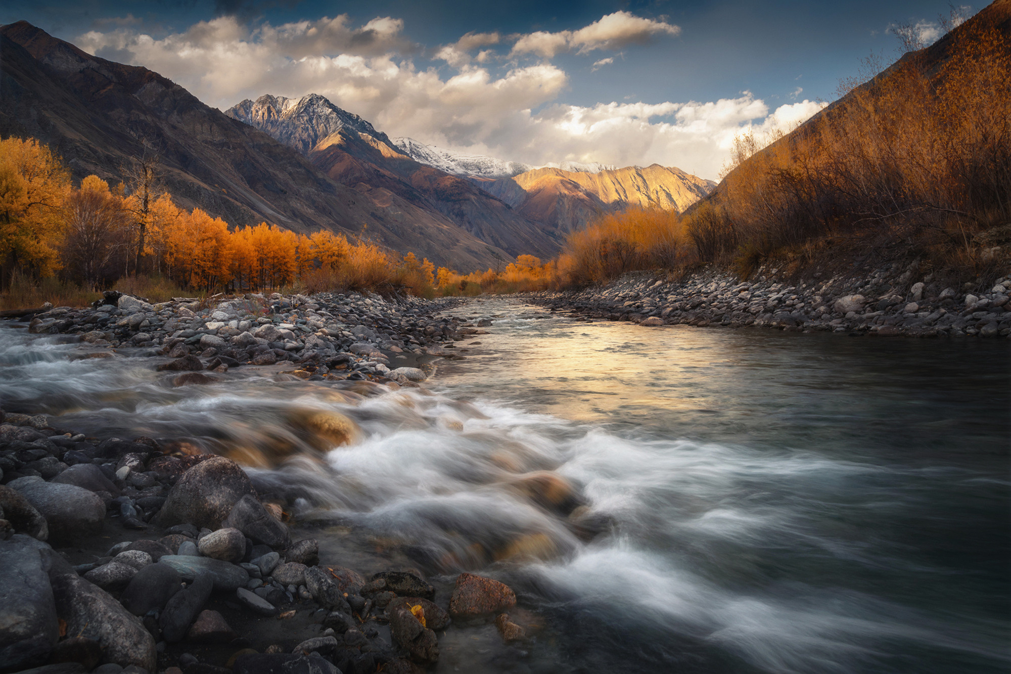 Протоки Карагема. Кош-Агачский район, сентябрь 2022