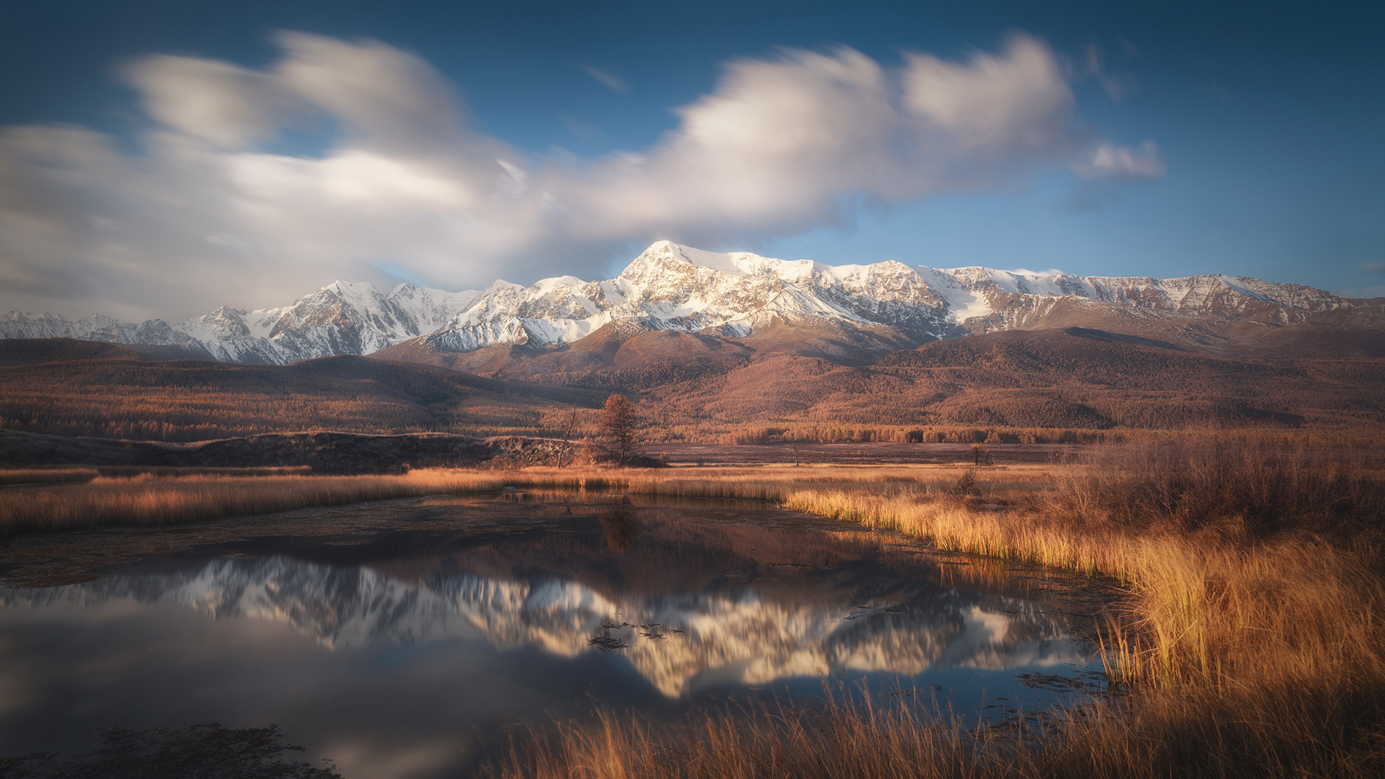 Мечтательное утро. Урочище Ештыкель, Улаганский район, сентябрь 2019