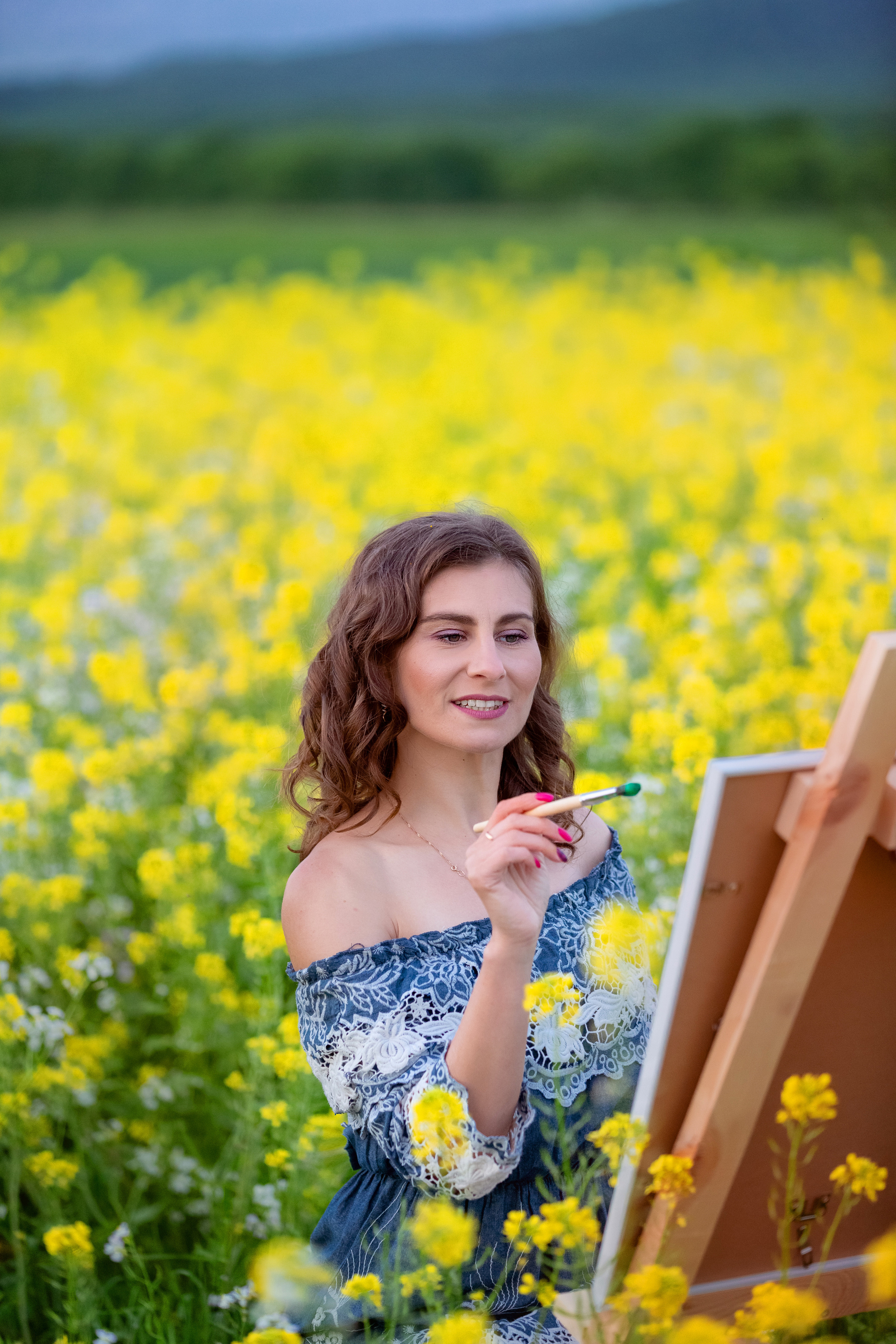 Горчичное поле. Стильный выпускной альбом Владивосток фотограф Вероника Мигачева