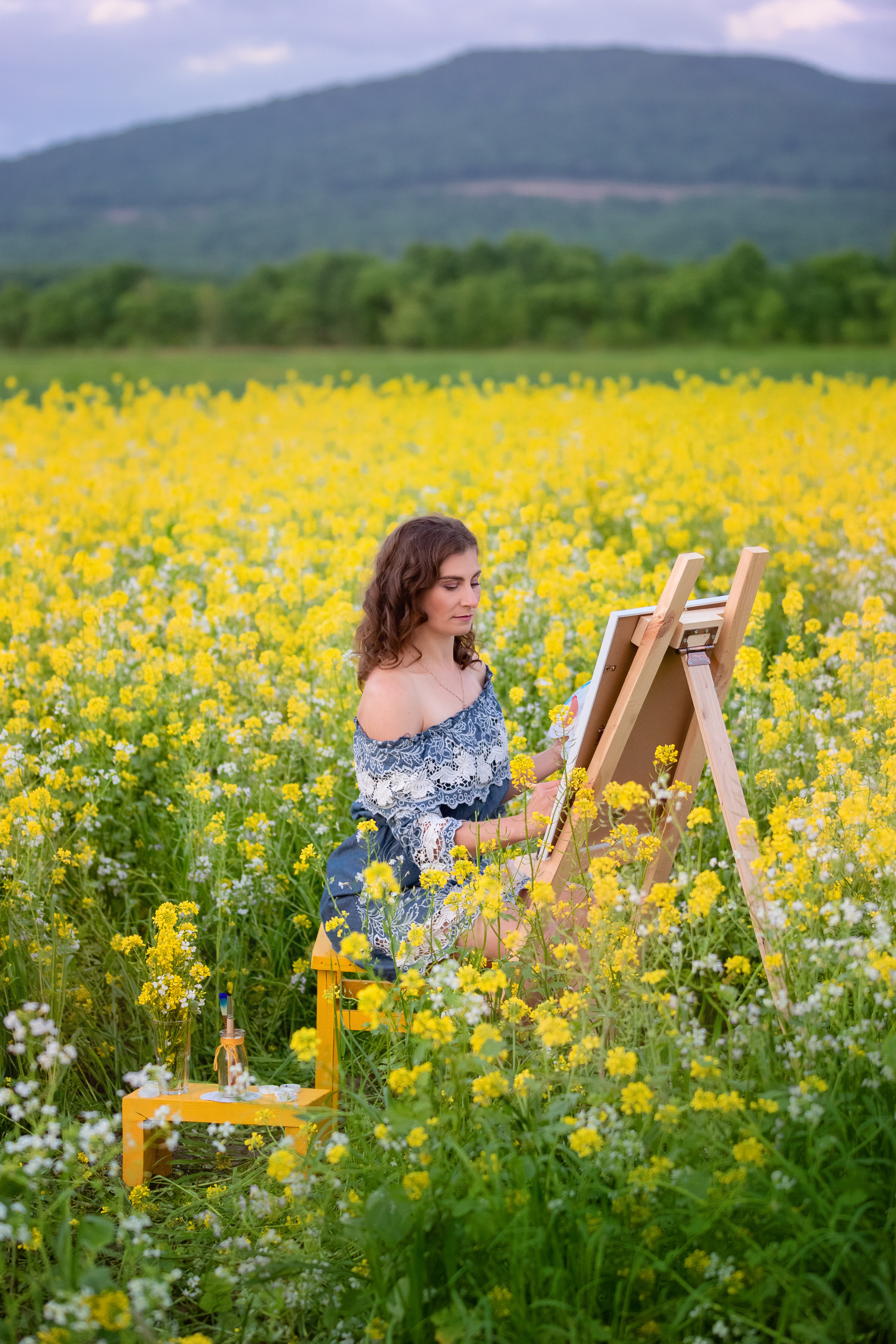 Горчичное поле. Стильный выпускной альбом Владивосток фотограф Вероника Мигачева