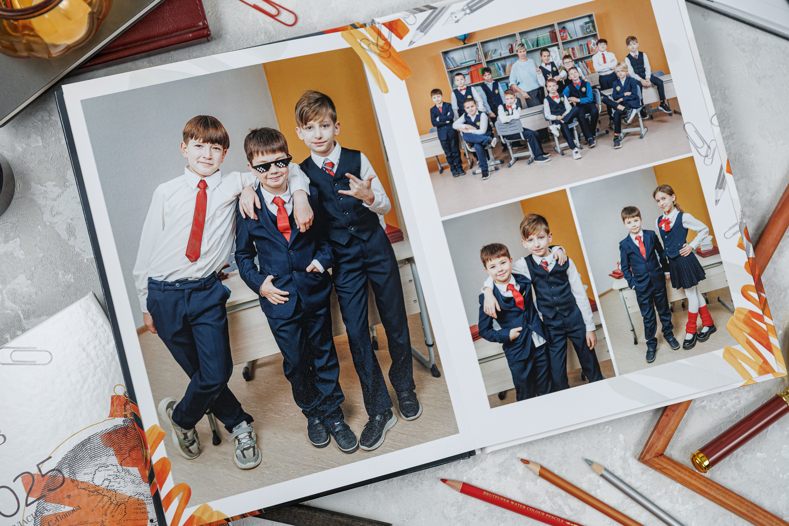 Выпускные альбомы 4 класс. Семейный и детский фотограф Комина Елена, Власиха, Одинцово