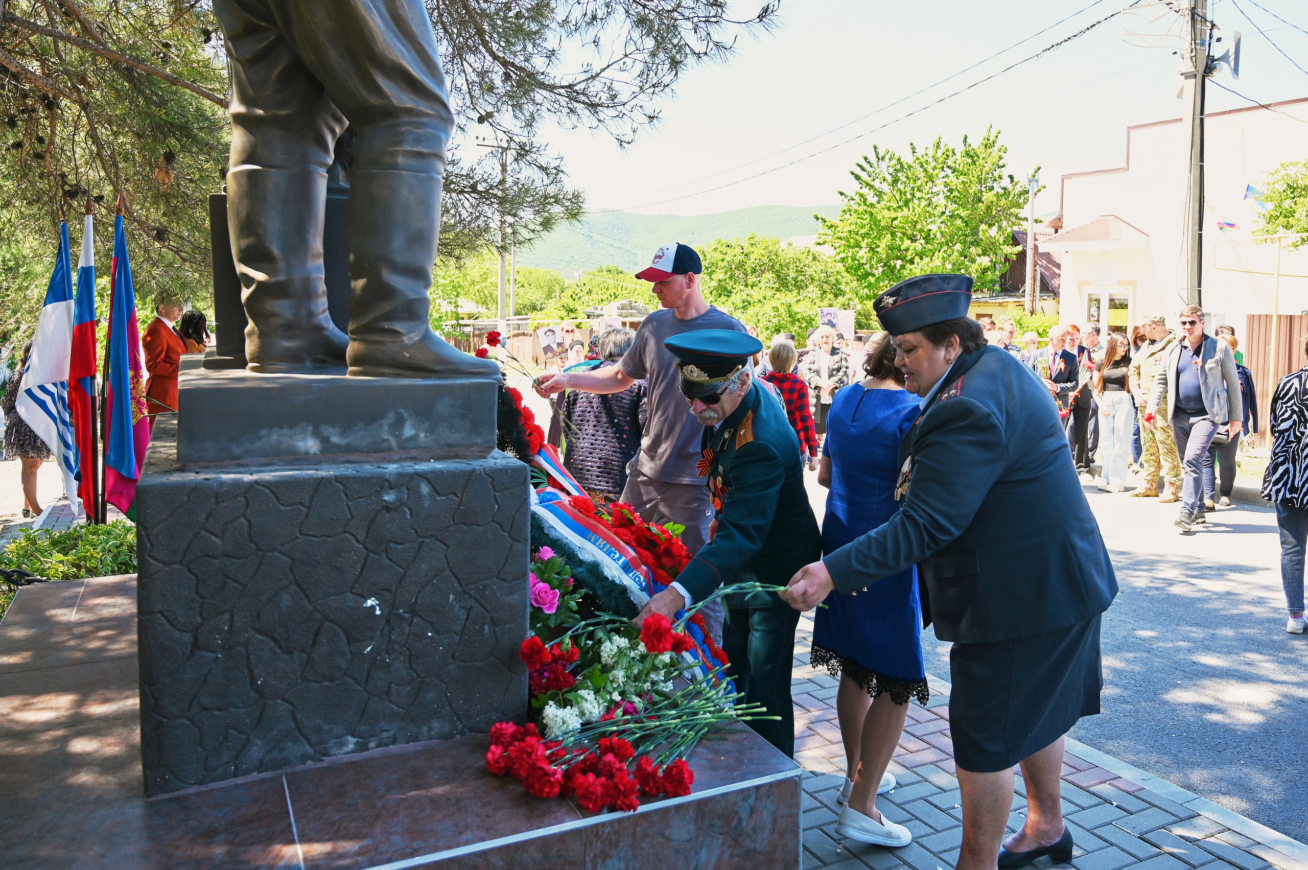 Митинг в с. Виноградное. Жизнь курорта Кабардинка в фотографиях