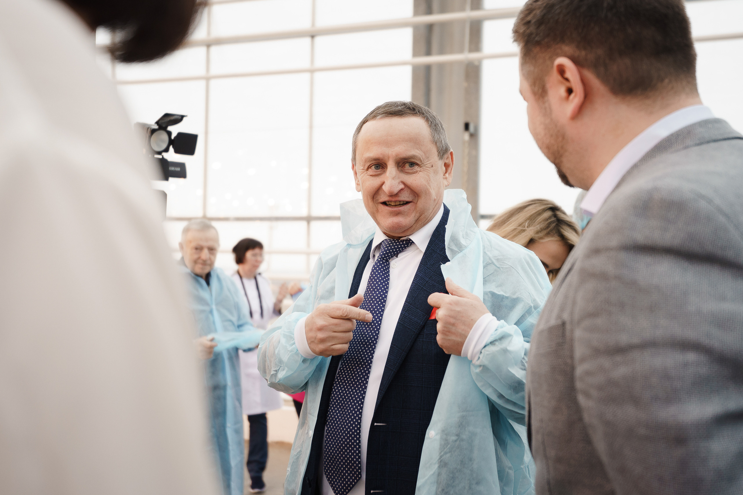 Открытие теплицы в тепличном комбинате Ярославский. Репортажный фотограф Сергей Сажин г. Ярославль