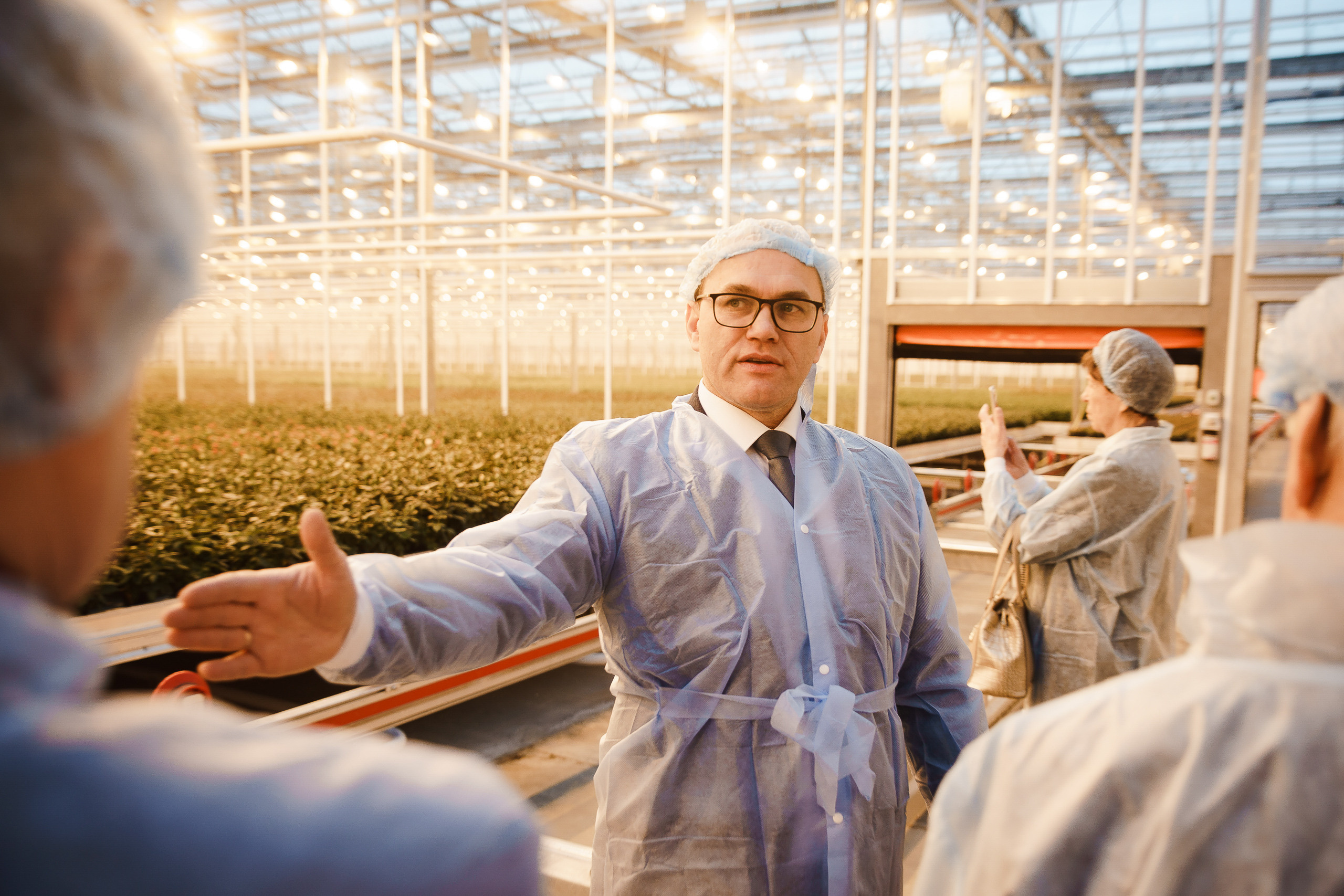 Открытие теплицы в тепличном комбинате Ярославский. Репортажный фотограф Сергей Сажин г. Ярославль