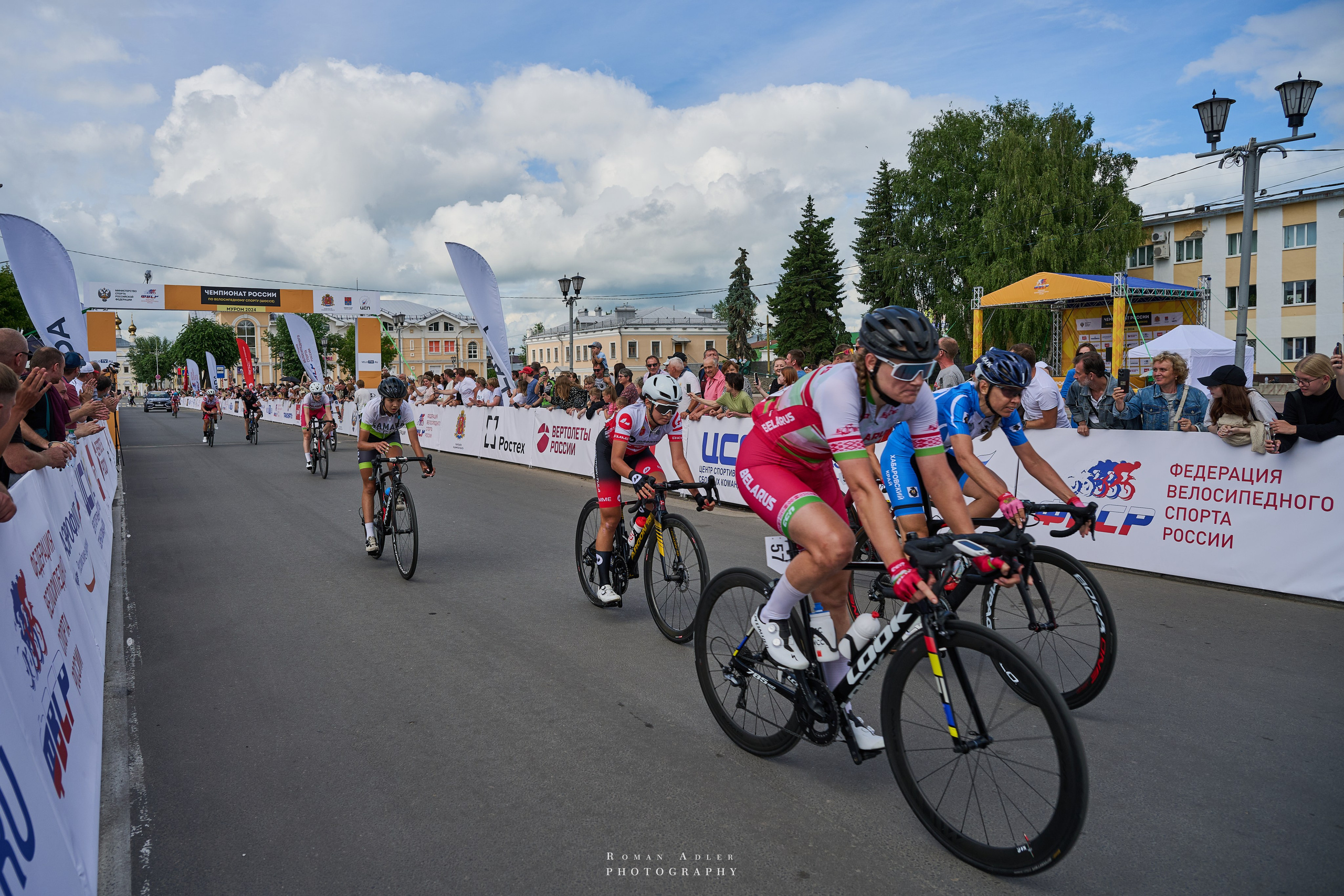 Чемпионат России по велоспорту (Муром 2024). Фотограф Роман Адлер