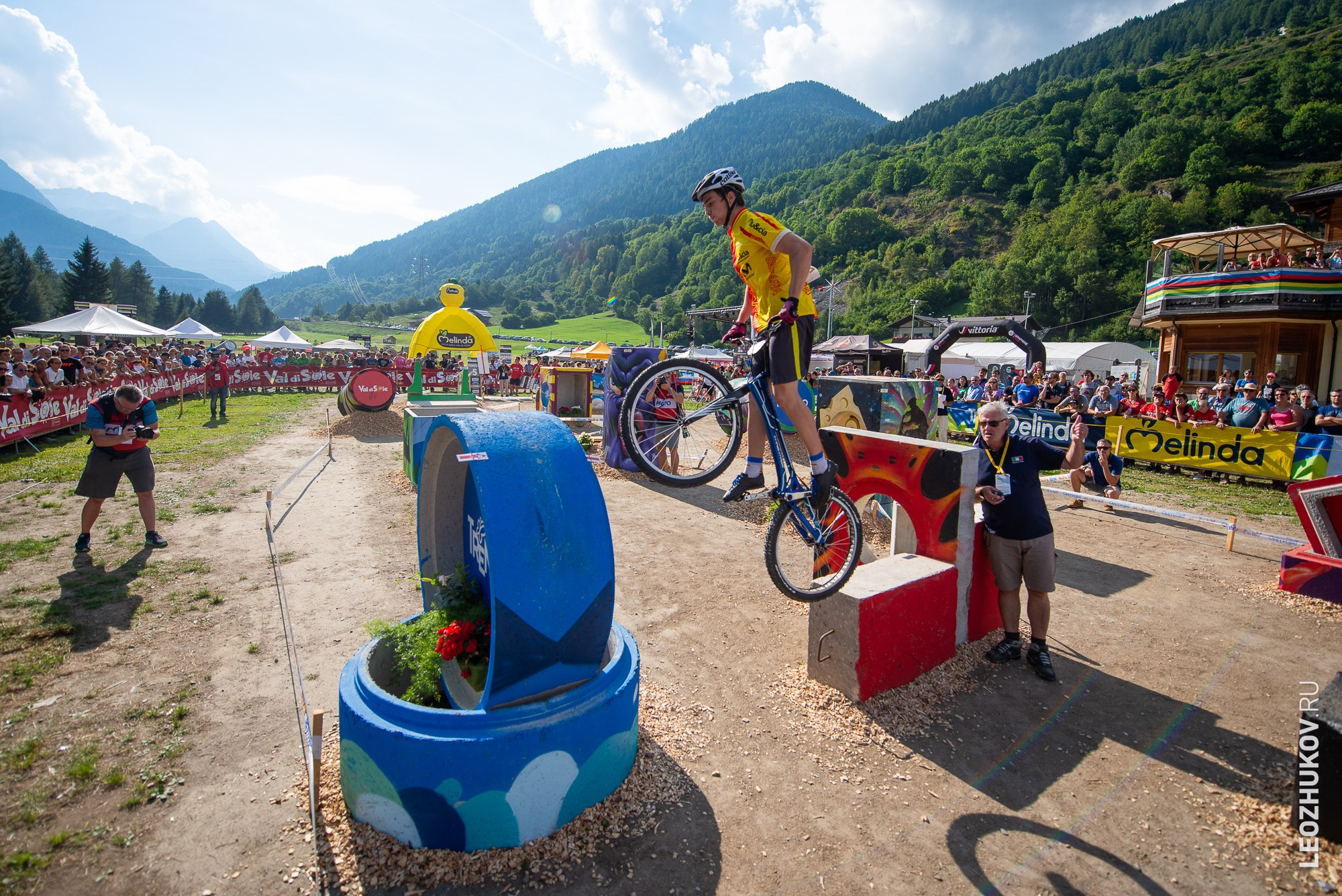 UCI Trials World Championships 2016 — finals. Sports photographer Leonid Zhukov