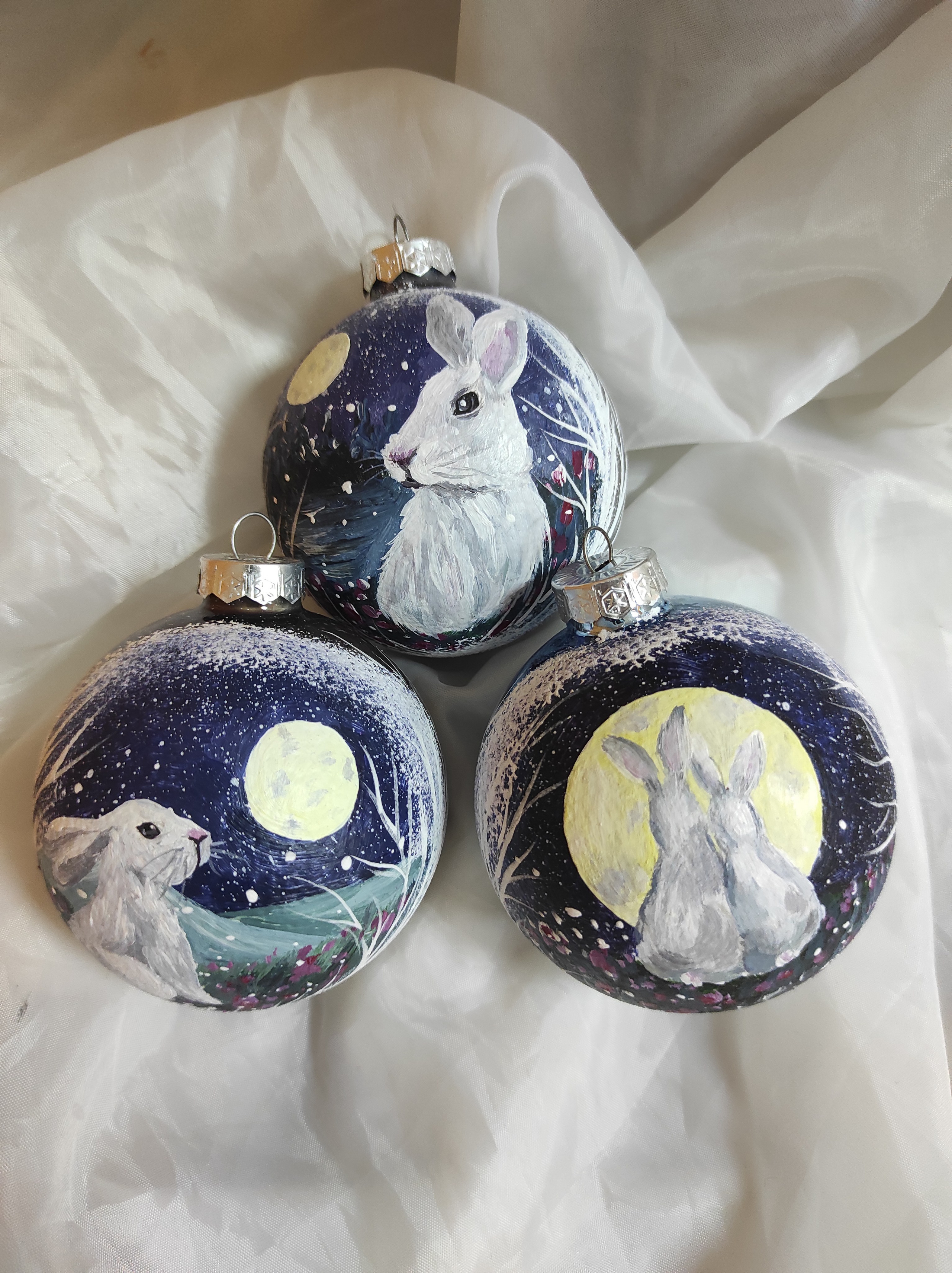 Елочный шар с росписью-Ваш лучший подарок на Новый Год. Арт-вечеринки и мастер-классы в Москве для взрослых и детей