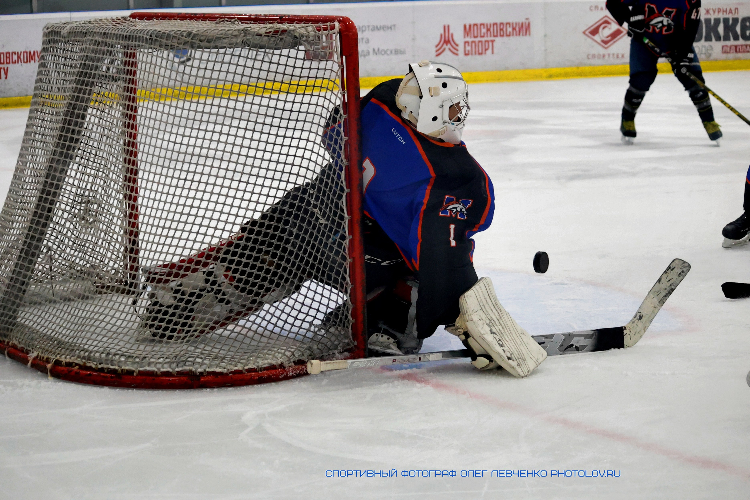 Великолепная игра хоккейного вратаря