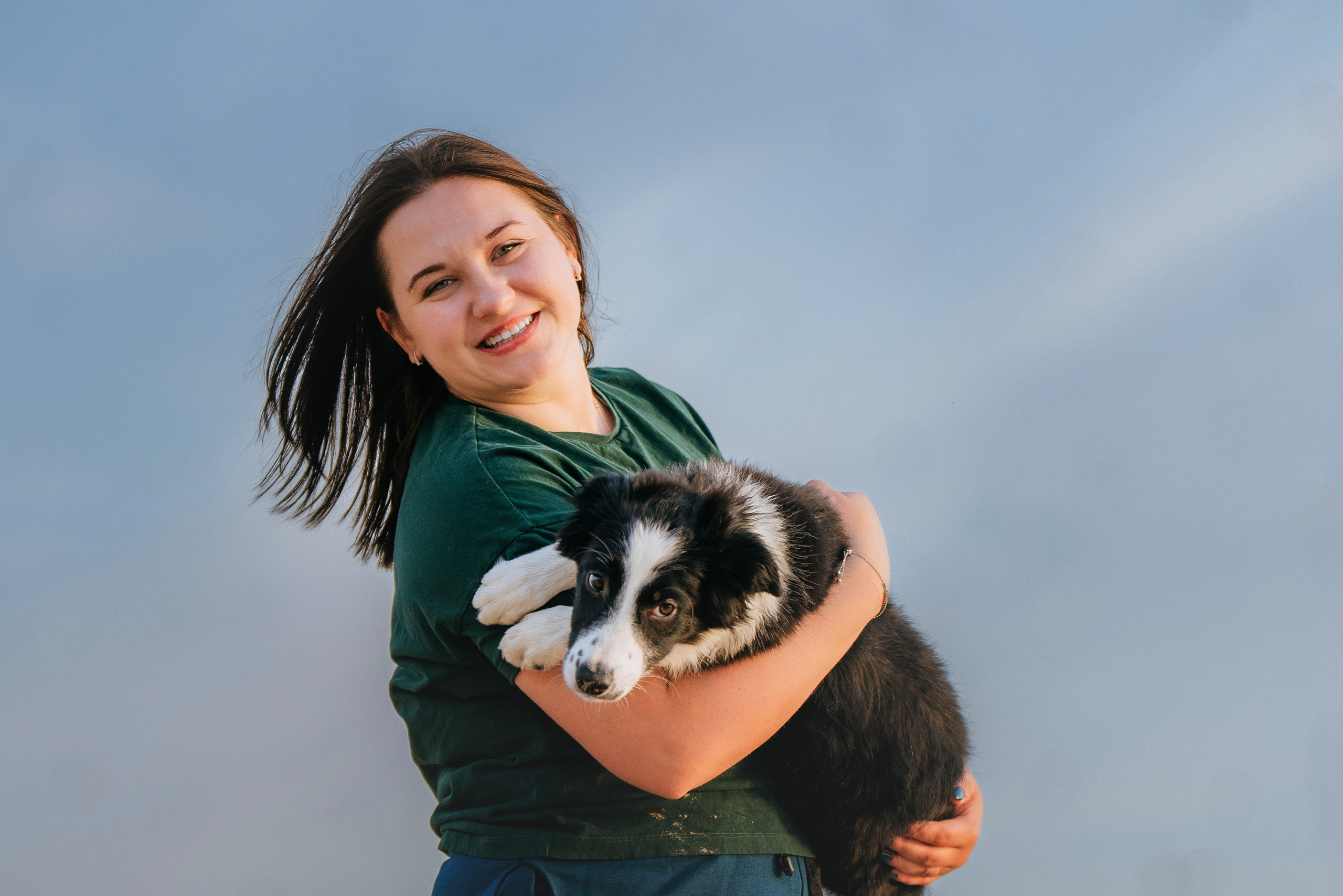 Фотосессия со щенками колли. Фотограф анималист в Спб недорого Олеся Майорова