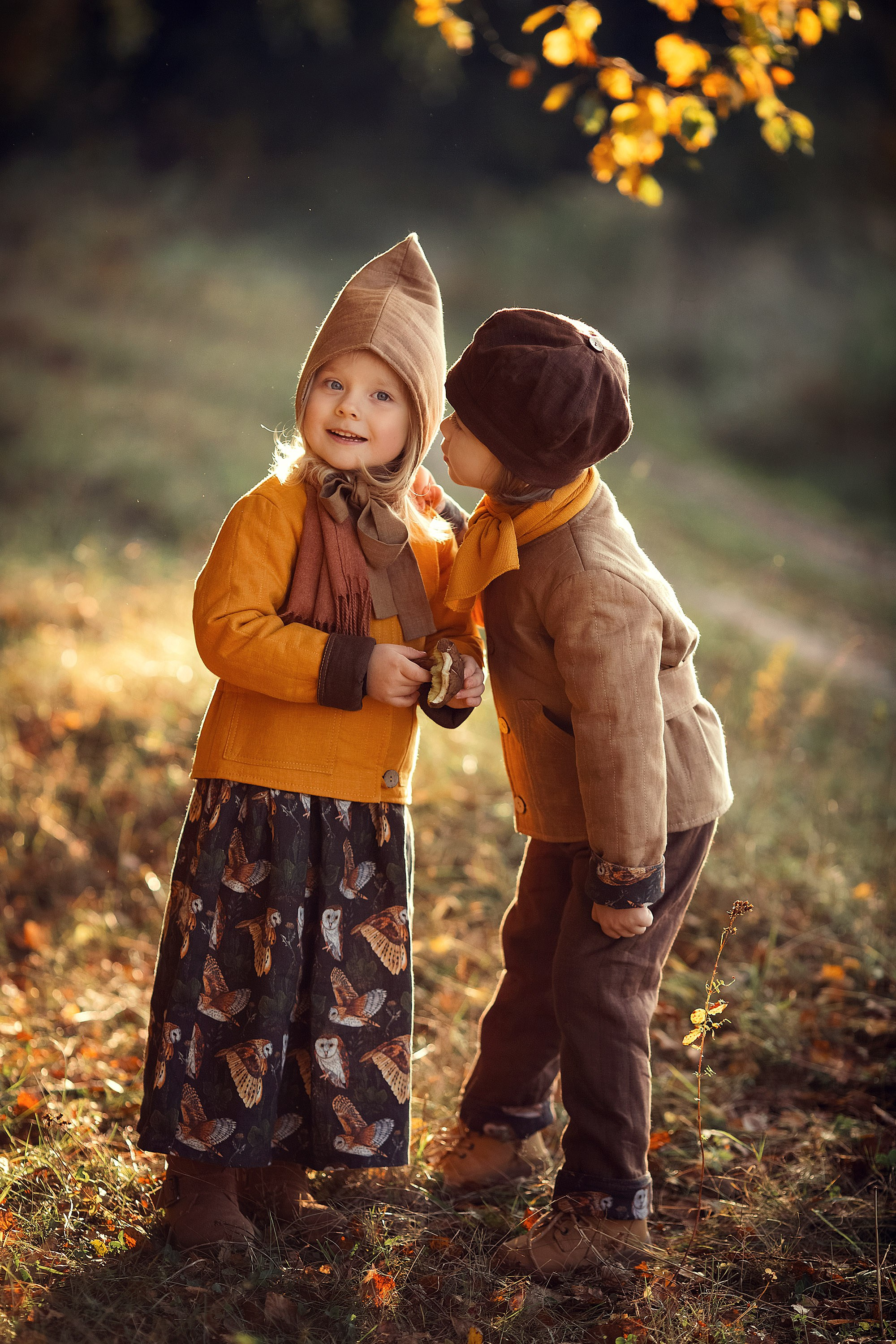 Детская стилизованная история золотой осенью. Tatyana Nadezhdina Family photographer