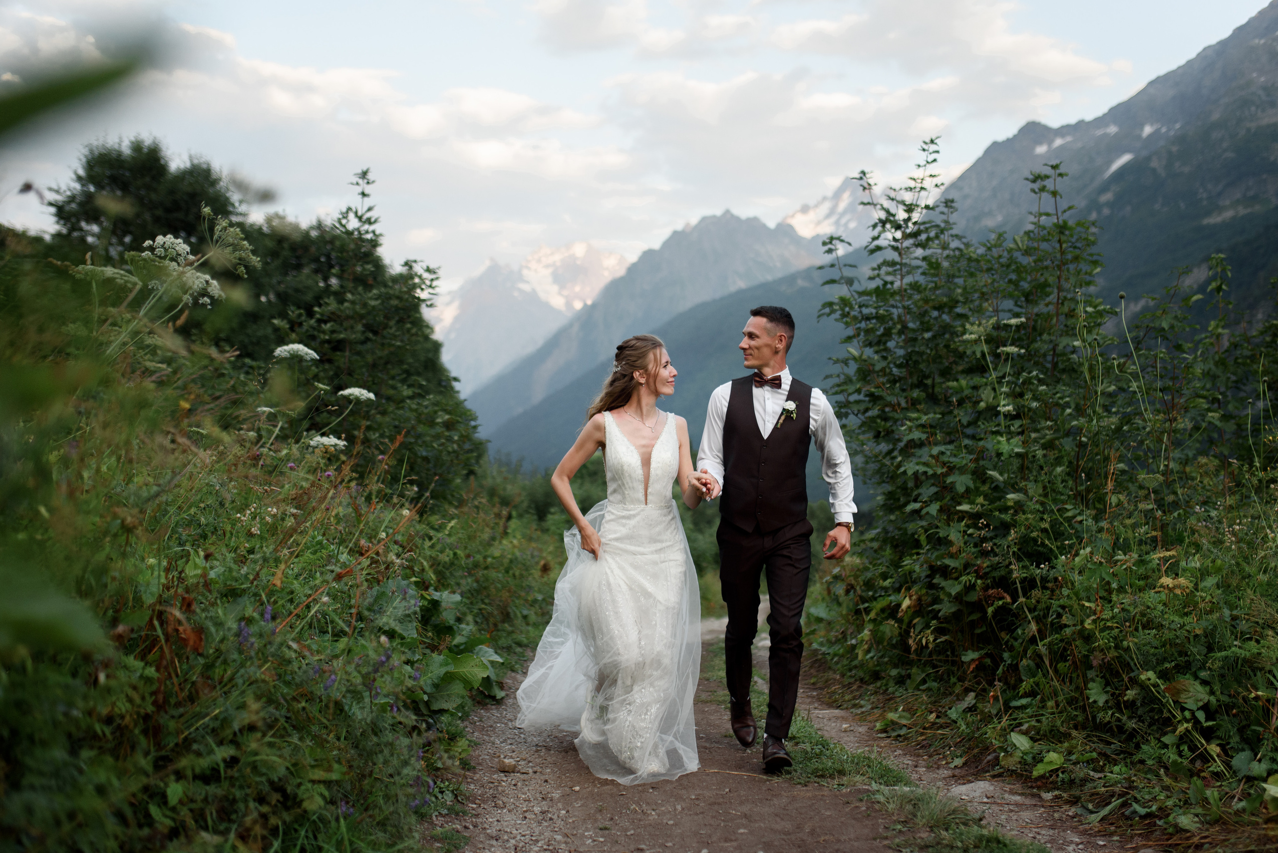 Сергей и Екатерина (Домбай). Свадебный и travel фотограф в Волгограде, Сочи, Домбае, Европе