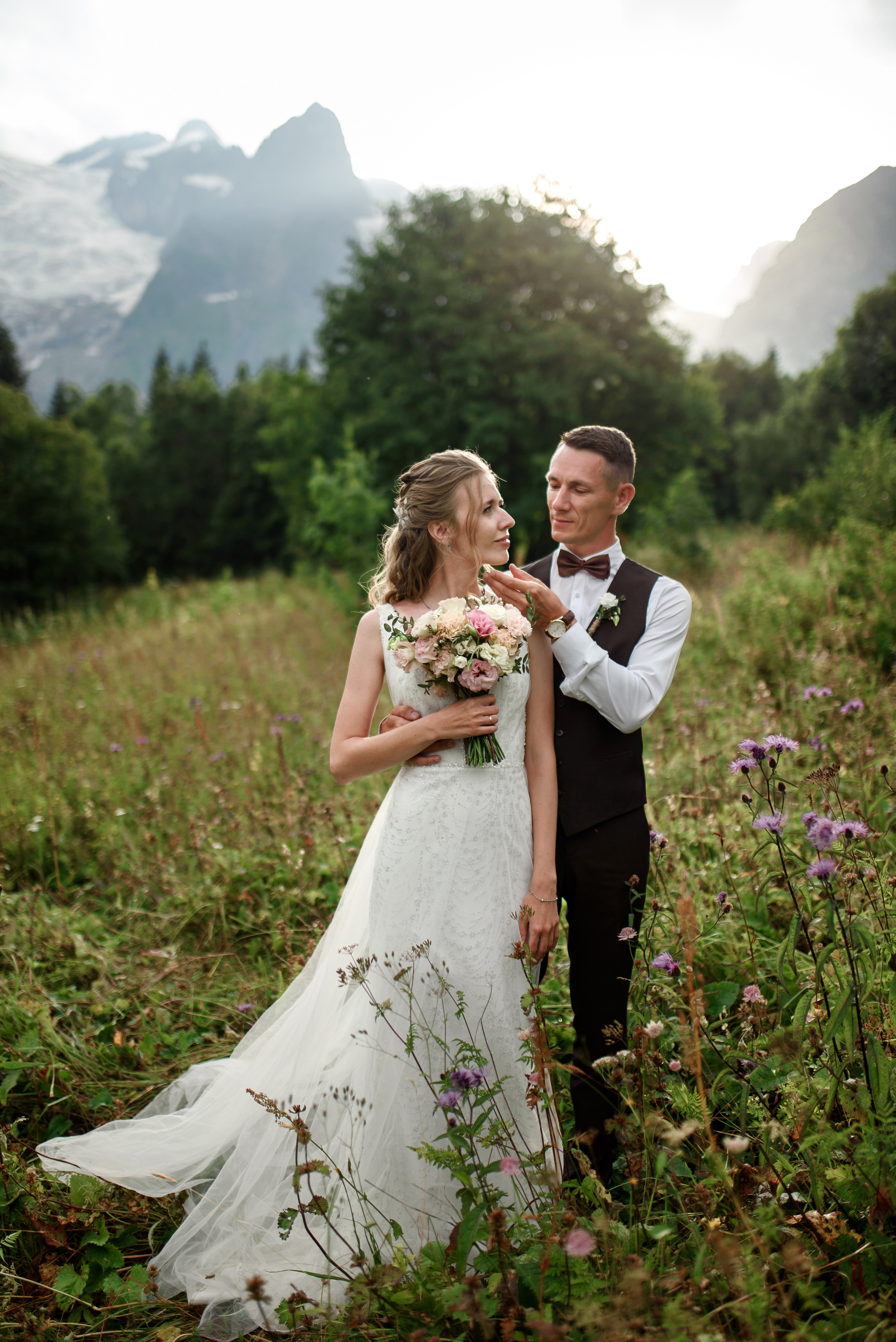 Сергей и Екатерина (Домбай). Свадебный и travel фотограф в Волгограде, Сочи, Домбае, Европе