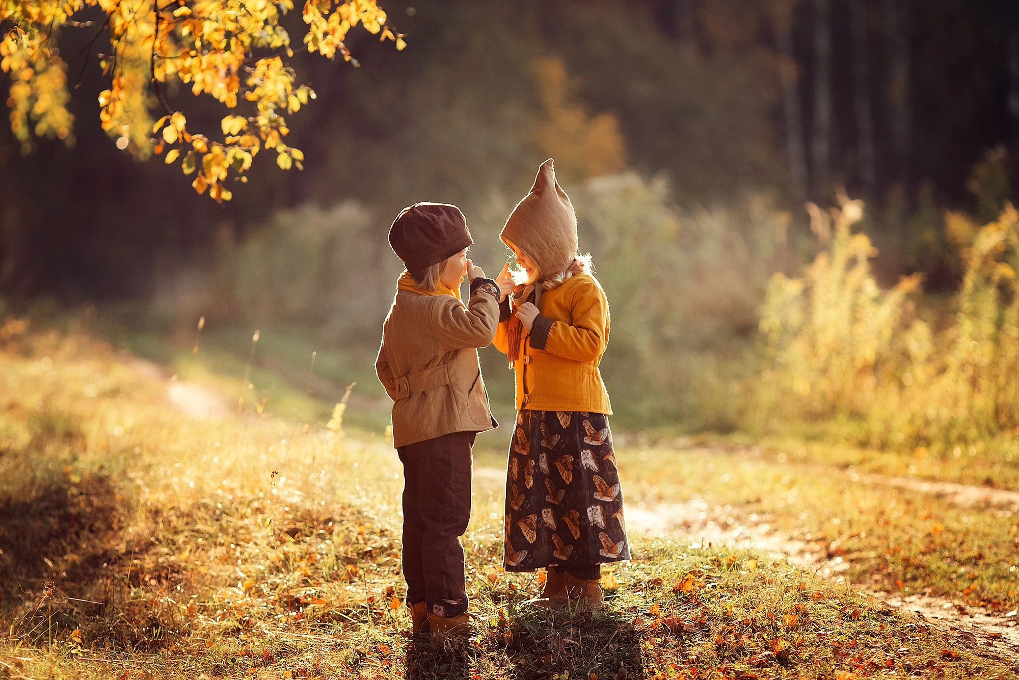 Детская стилизованная история золотой осенью. Tatyana Nadezhdina Family photographer