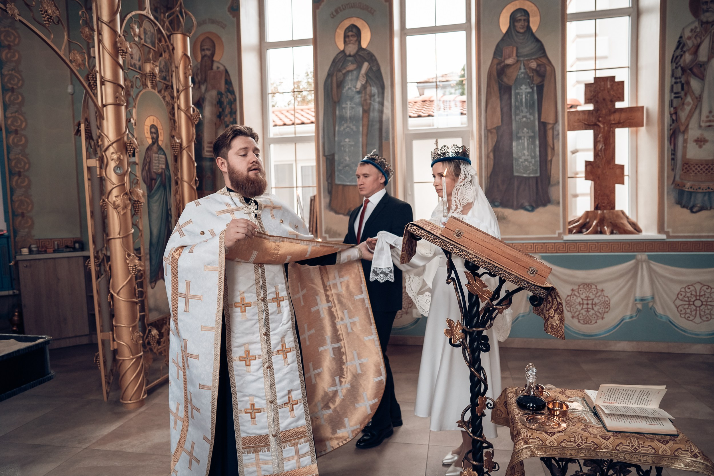 Венчание в храме ап.Андрея Первозванного Севастополь. Церковный фотограф Севастополь