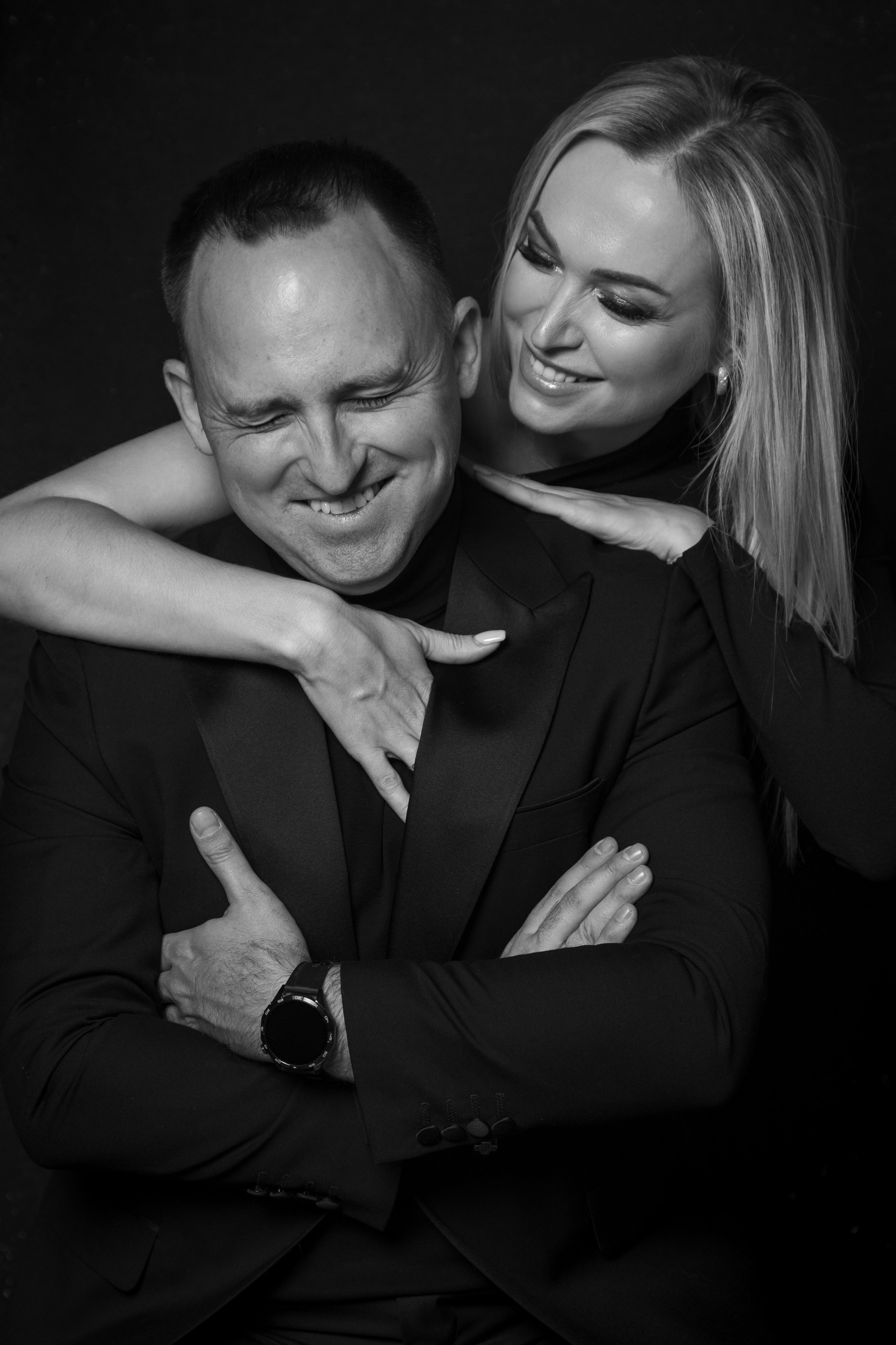 Семейная фотосессия в студии. Фотосессия пары.