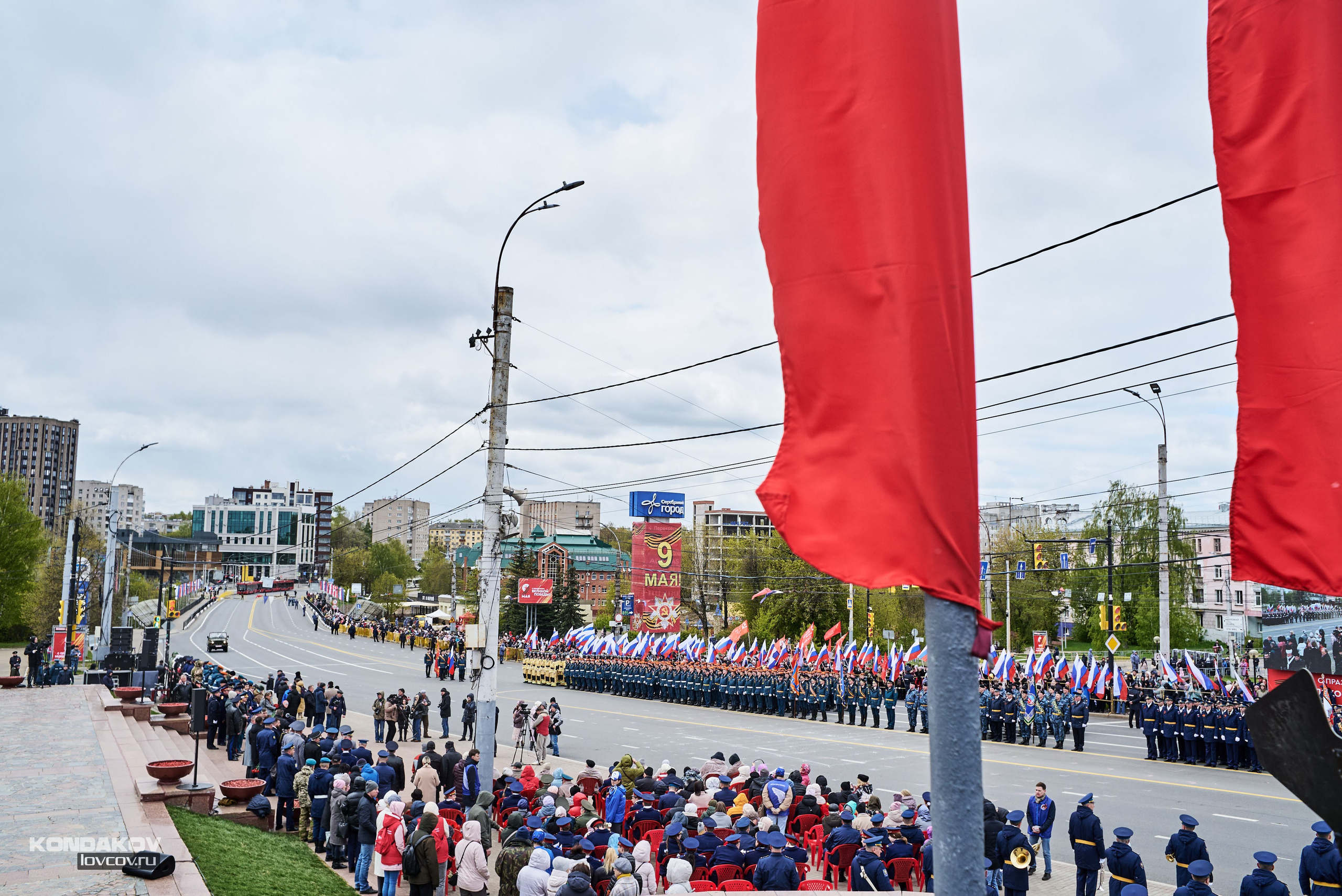 Парад в честь празднования День Победы 9 мая 2024 года в городе Иваново