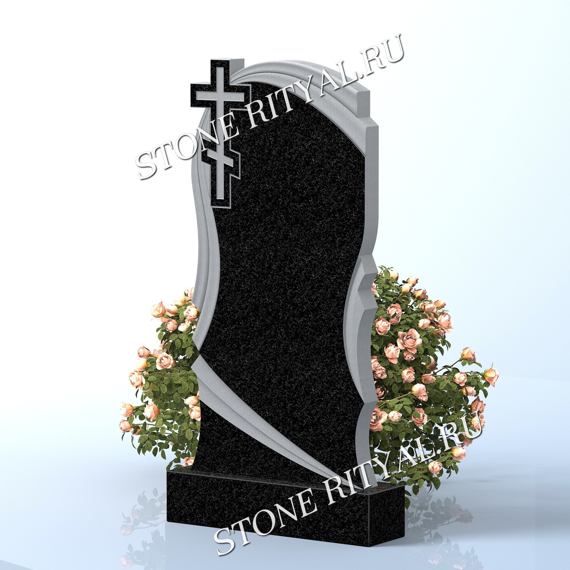 Вертикальные памятники прямые. Изготовление и установка памятников в Москве и МО