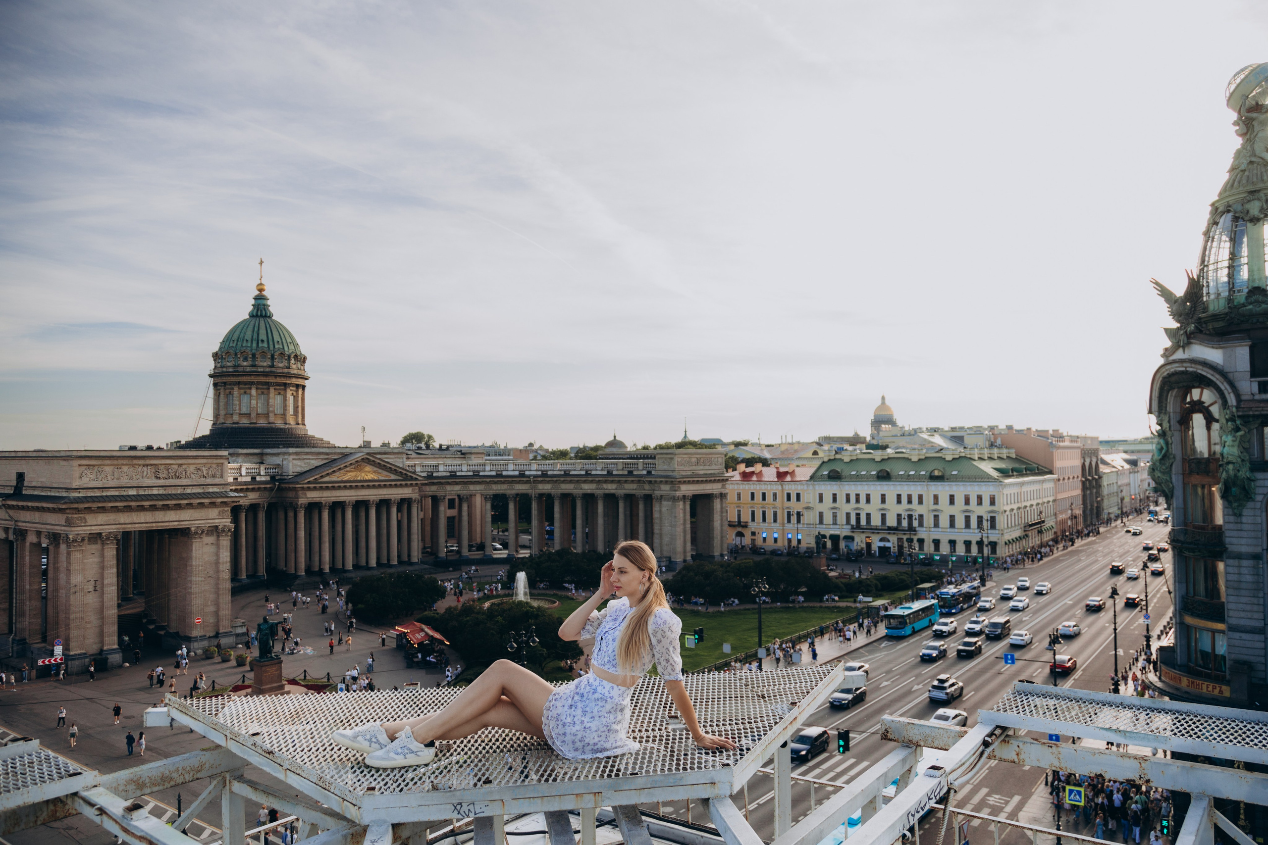 Фотосессия на крыше в Санкт-Петербурге, напротив Казанского собора. Photographer in Saint Petersburg, Russia Razilya Idiyatullina Brazilya_ph