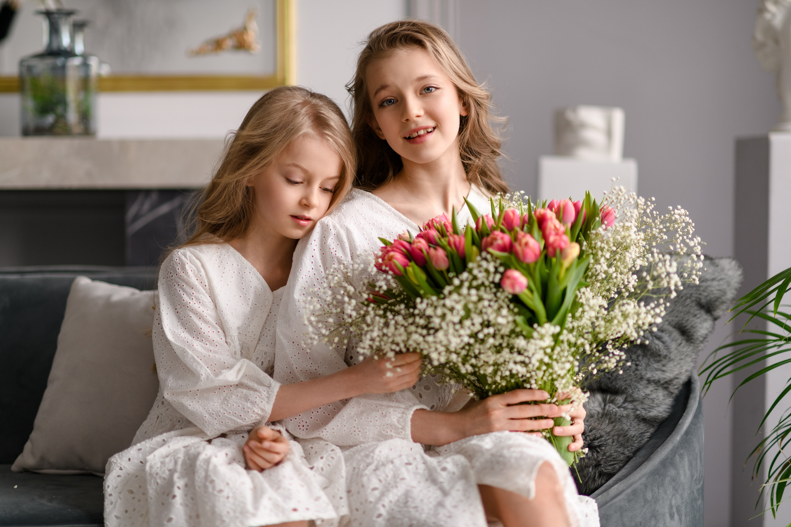 Фотосессия сестренок Эмилии и Миланы. Свадебный и семейный фотограф в Санкт-Петербурге Олеся Еремеева