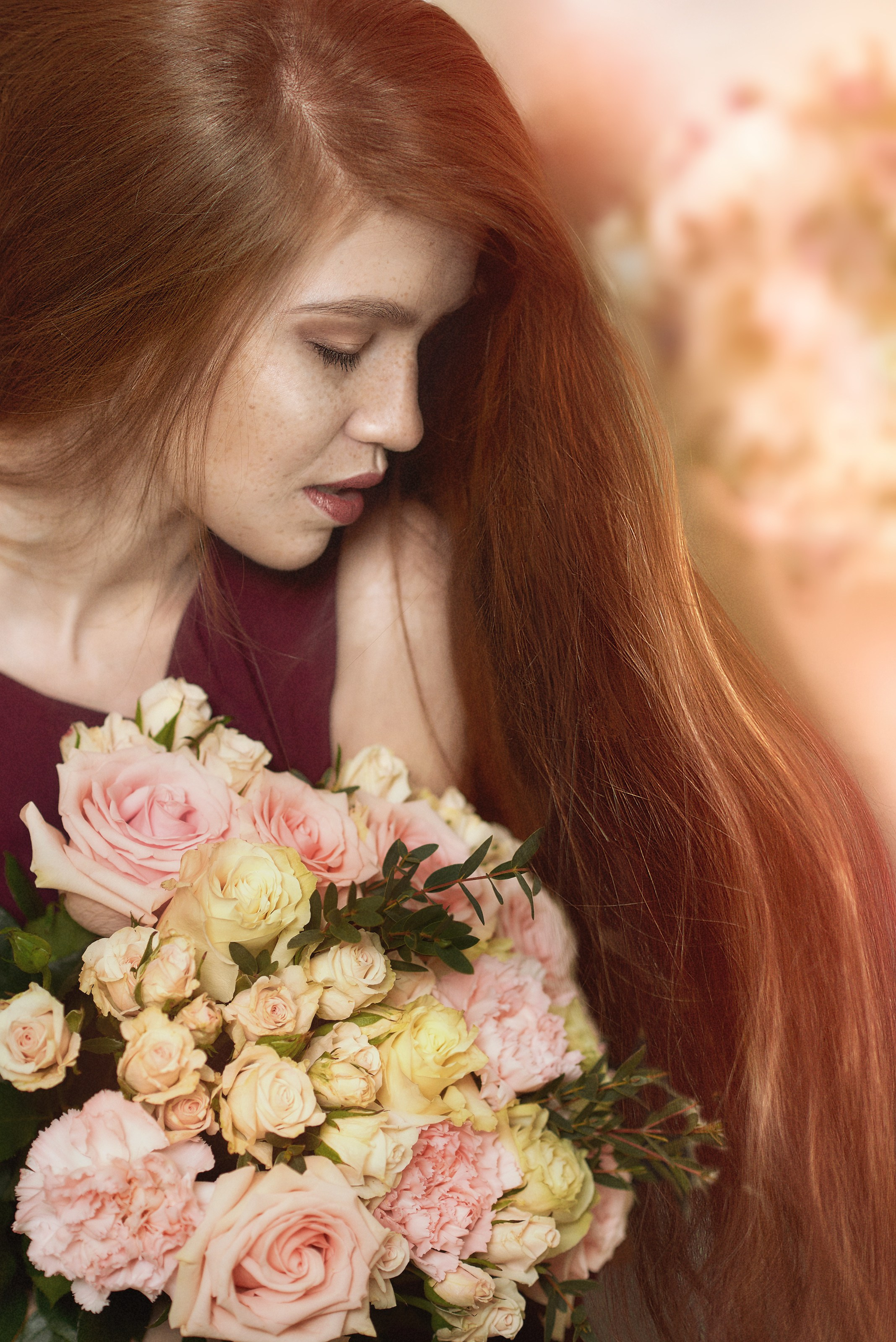 Фотосессия девушки в Самаре с макияжем и одеждой