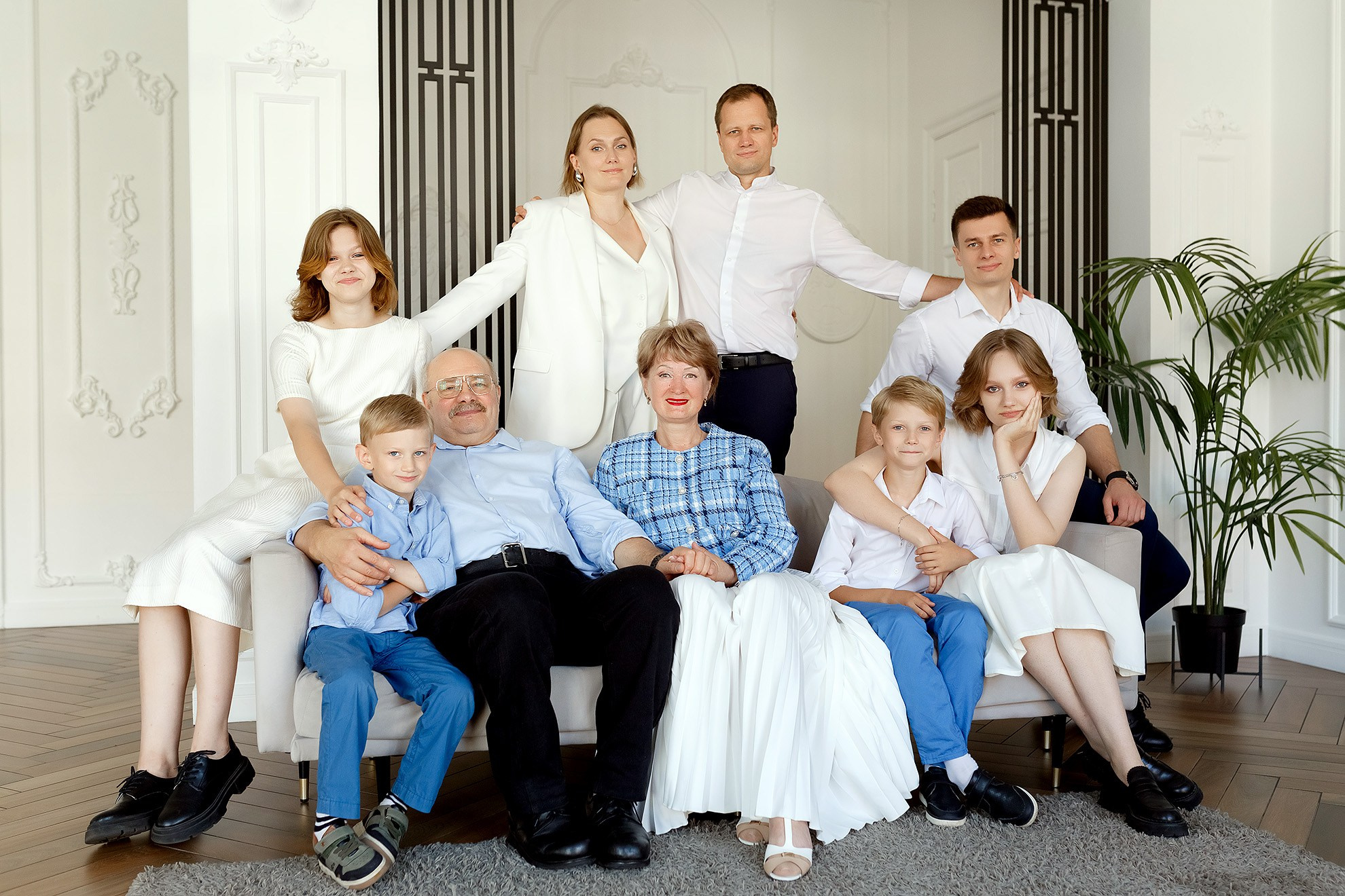 Съёмка большой семьи. Фотограф в Санкт-Петербурге Наталья Макарова