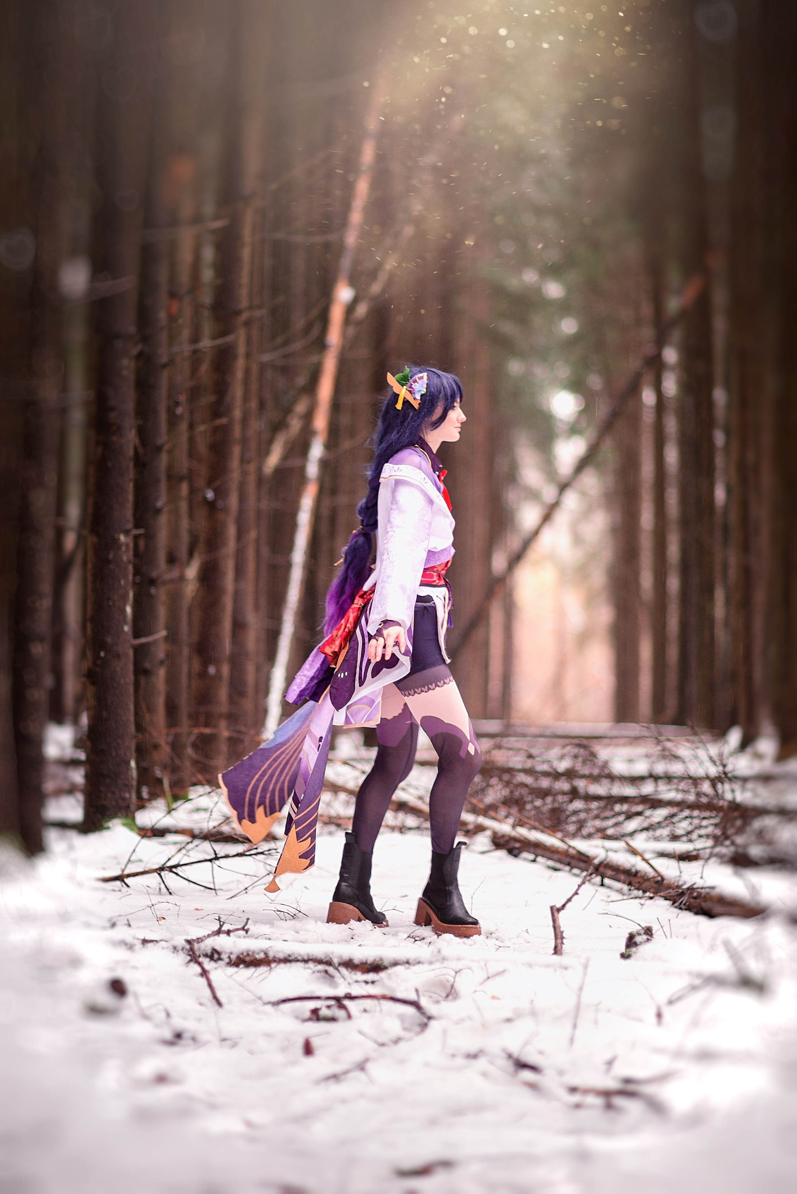 Аниме в зимнем лесу. Фотограф Москва — Серпухов — Таруса Ольга Кокеткина