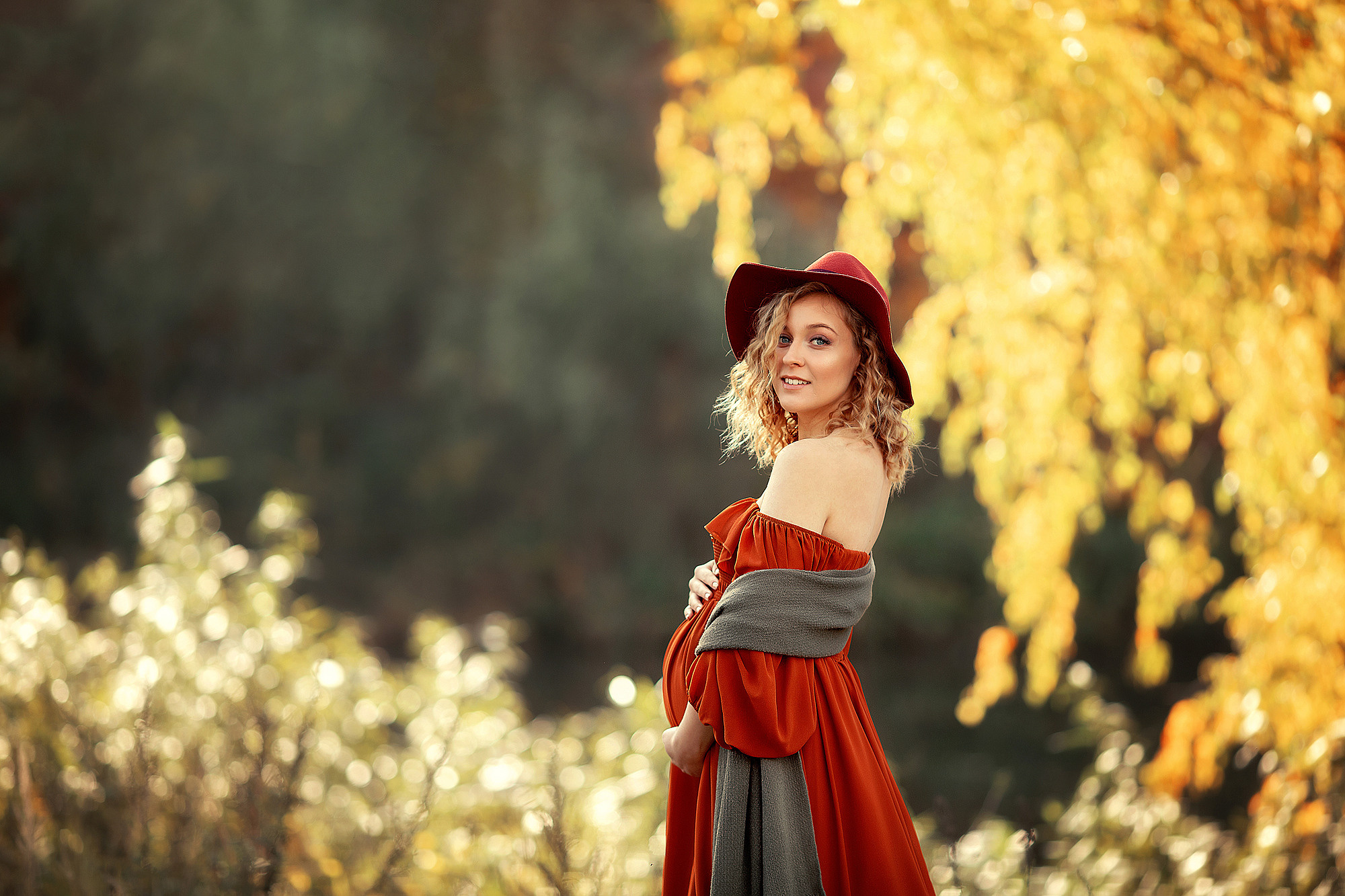 Чувственная осенняя фотосессия в ожидании. Tatyana Nadezhdina Family photographer