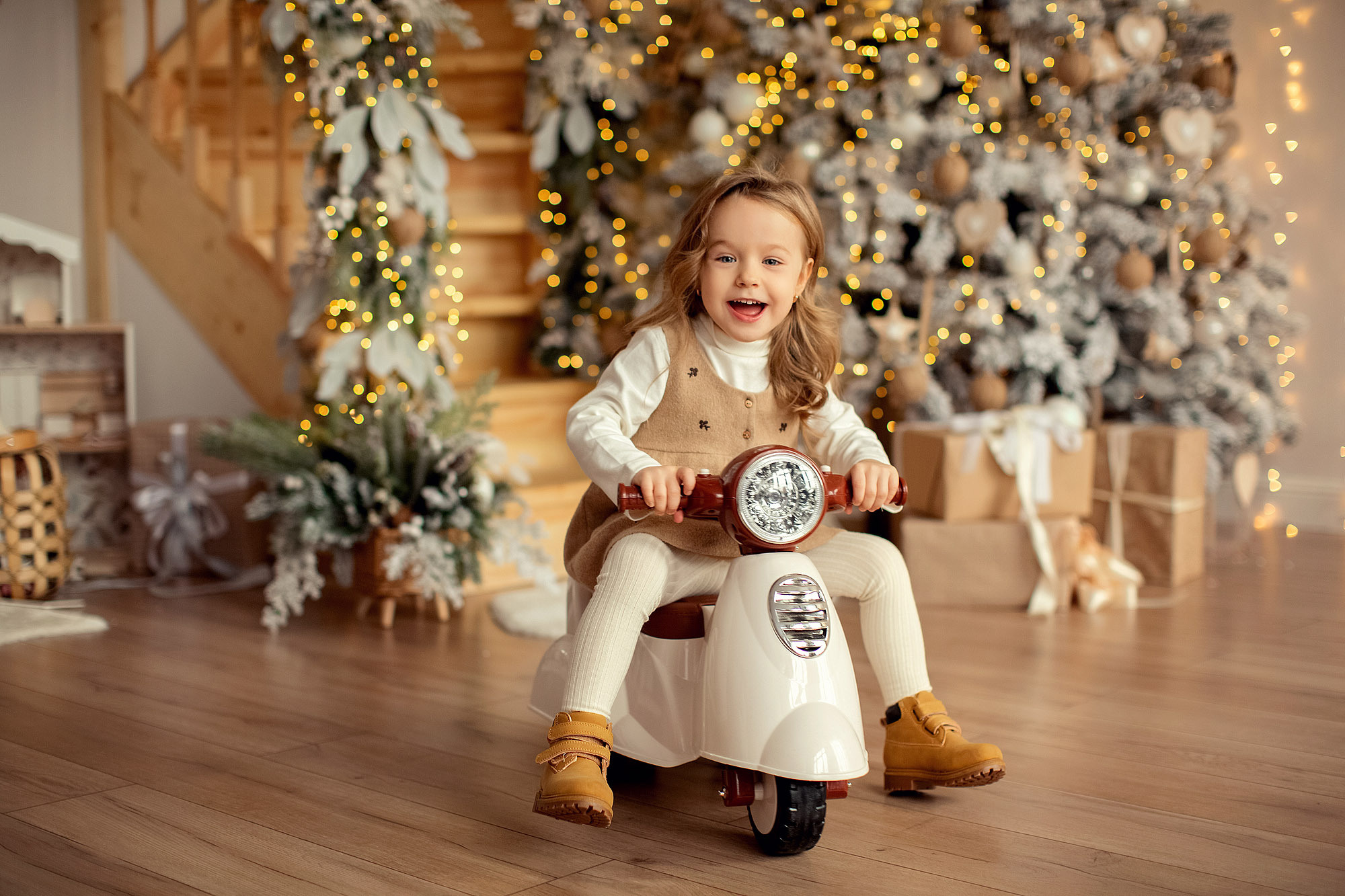 Новогодняя фотосессия с двумя непоседами. Tatyana Nadezhdina Family photographer
