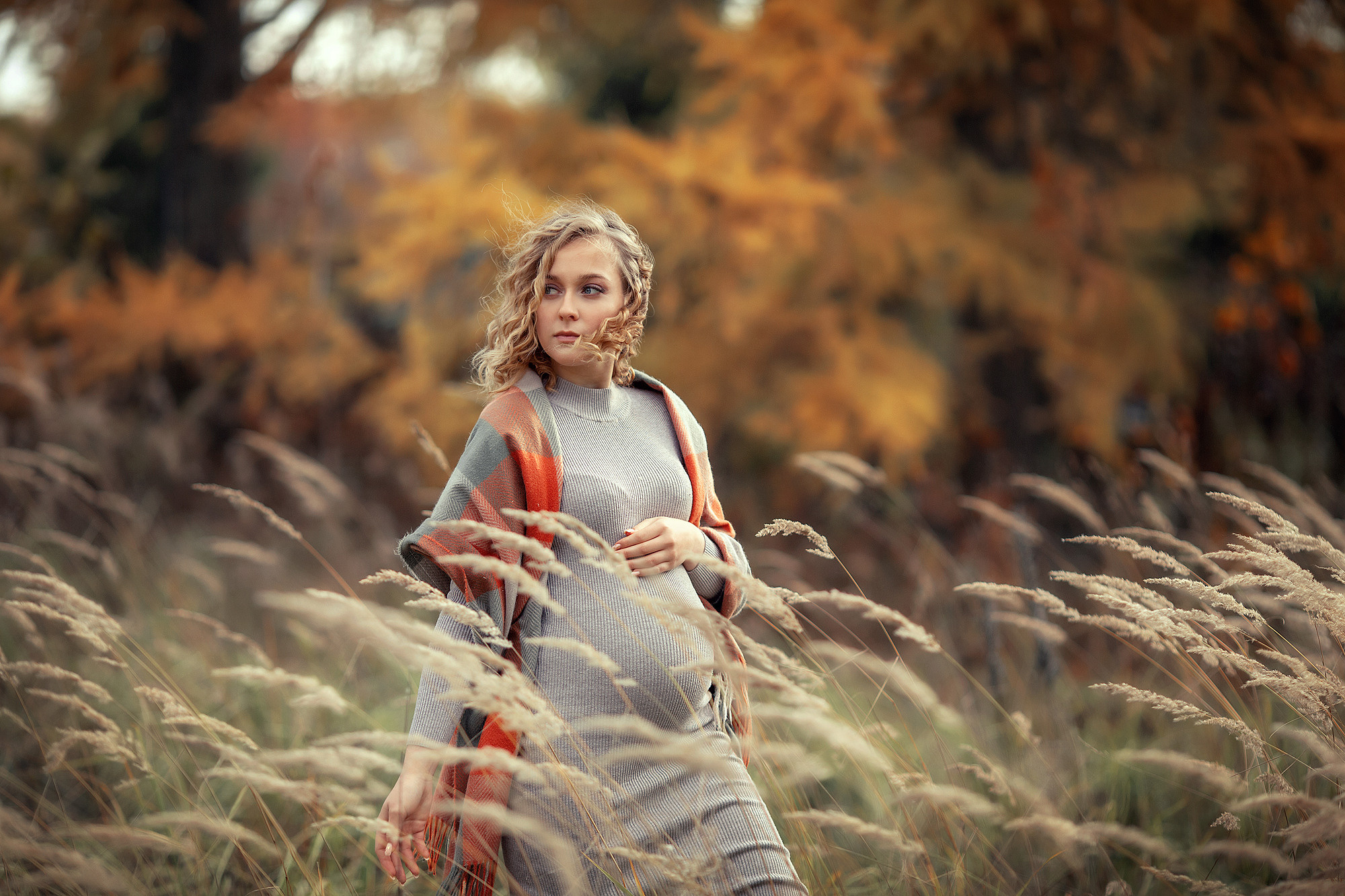Чувственная осенняя фотосессия в ожидании. Tatyana Nadezhdina Family photographer