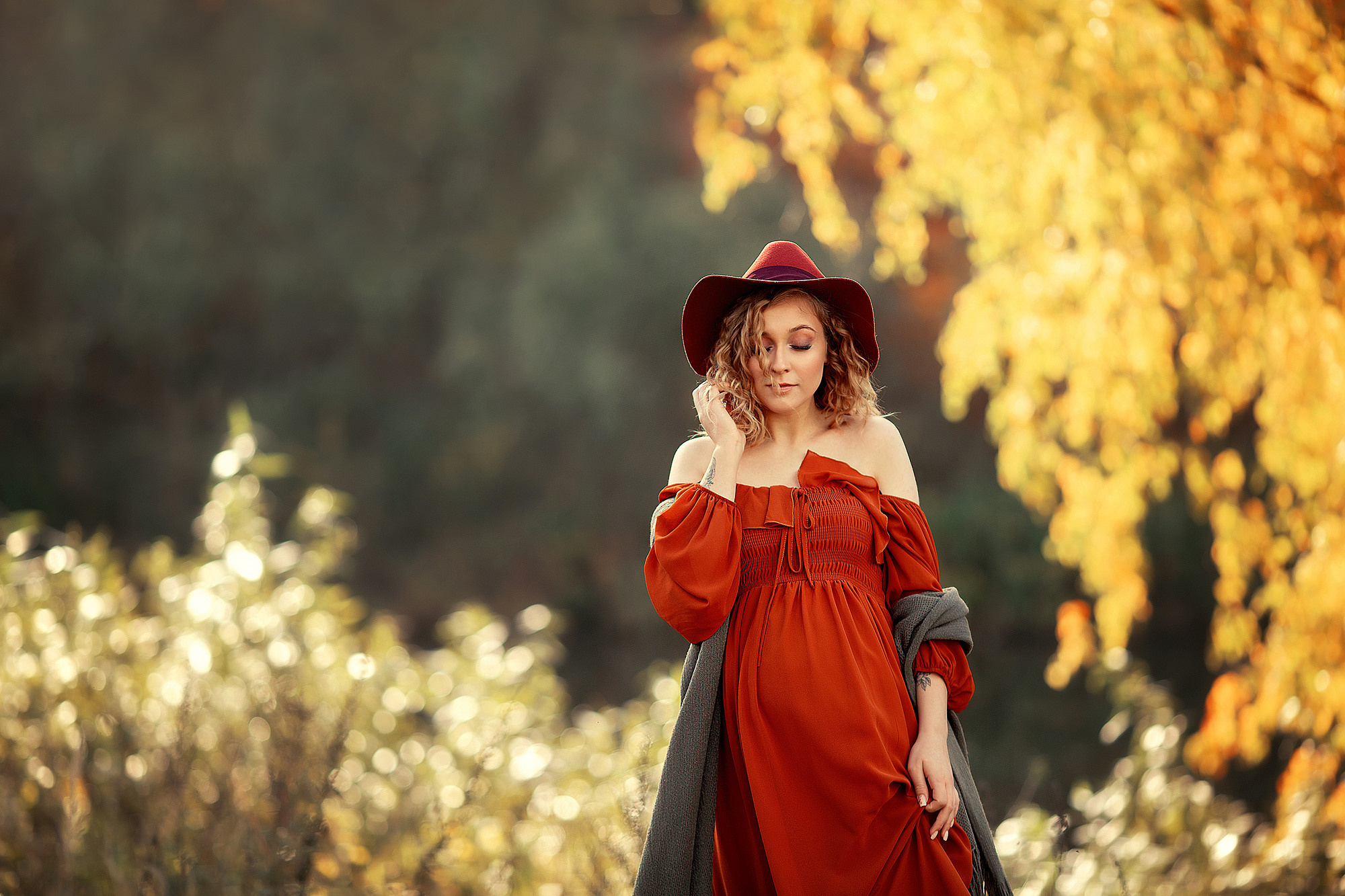 Чувственная осенняя фотосессия в ожидании. Tatyana Nadezhdina Family photographer