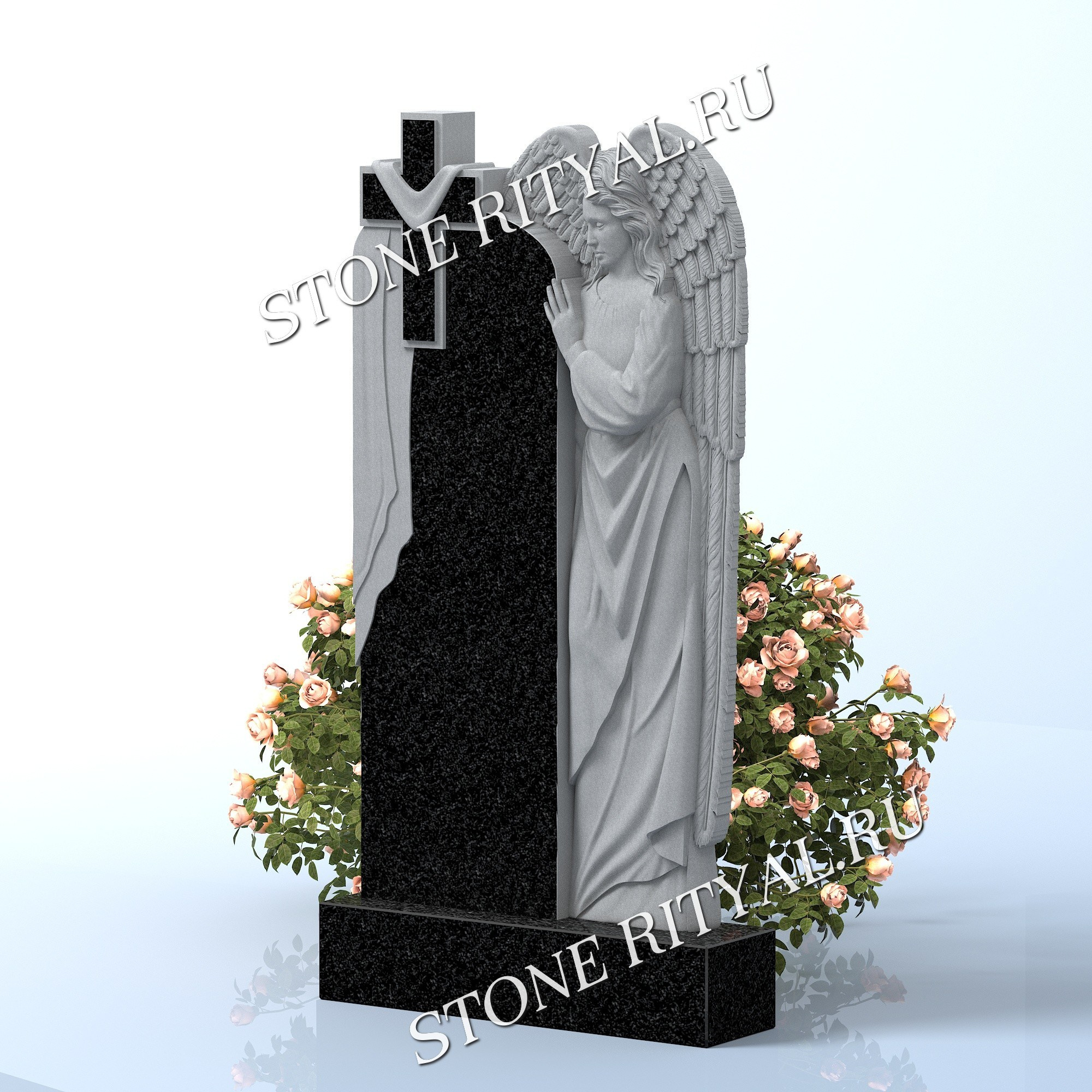 Вертикальные памятники фигурные. Изготовление и установка памятников в Москве и МО