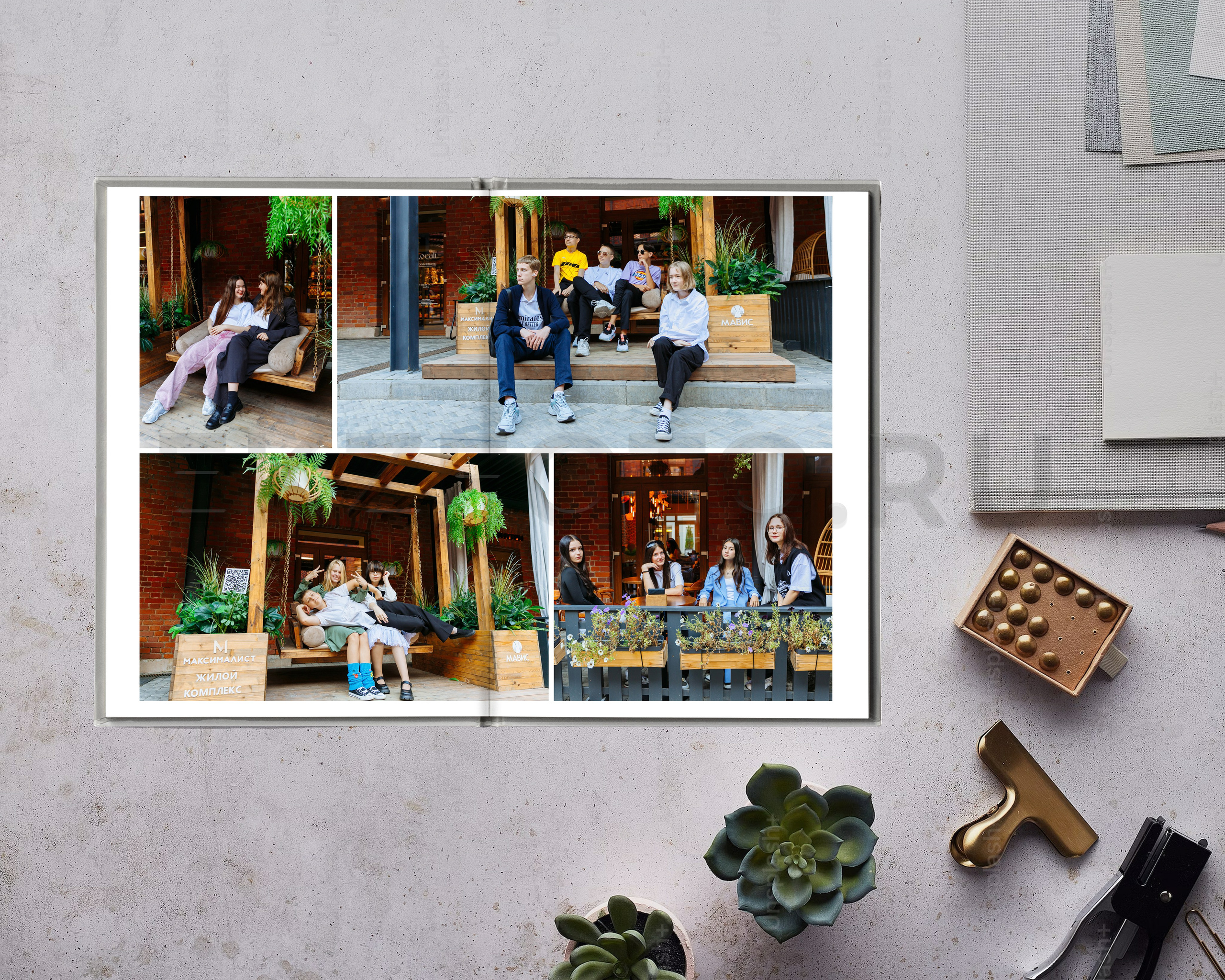 ФОТОКНИГА ВЫПУСКНИКА ШКОЛЫ 30×30/21×30 см. Фотограф Екатерина Зайкова в Санкт-Петербурге