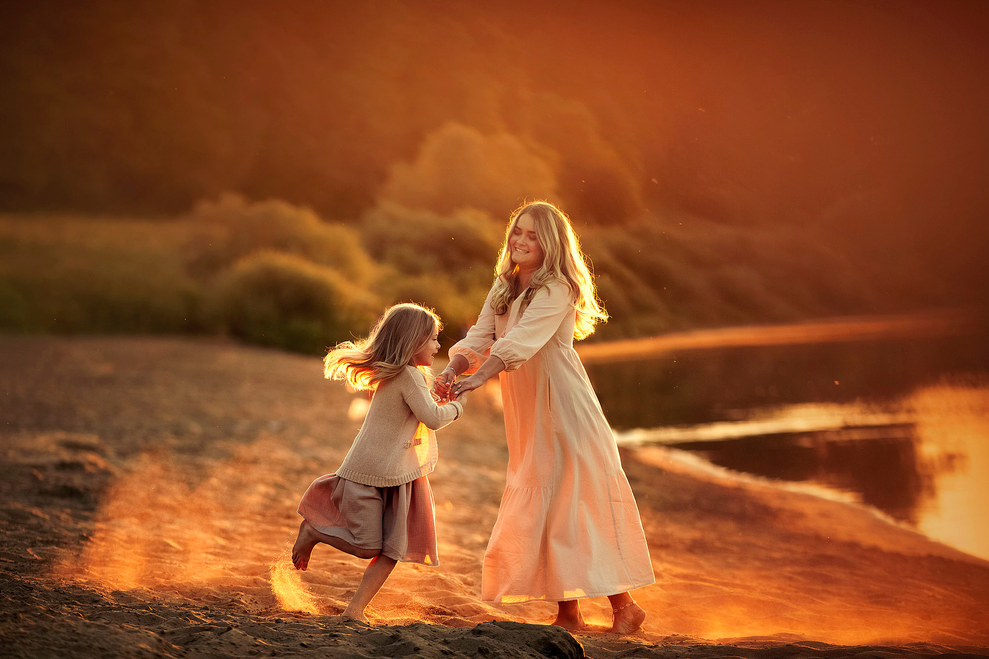 Очень нежная Фотосессия материнства мамы с дочками. Tatyana Nadezhdina Family photographer
