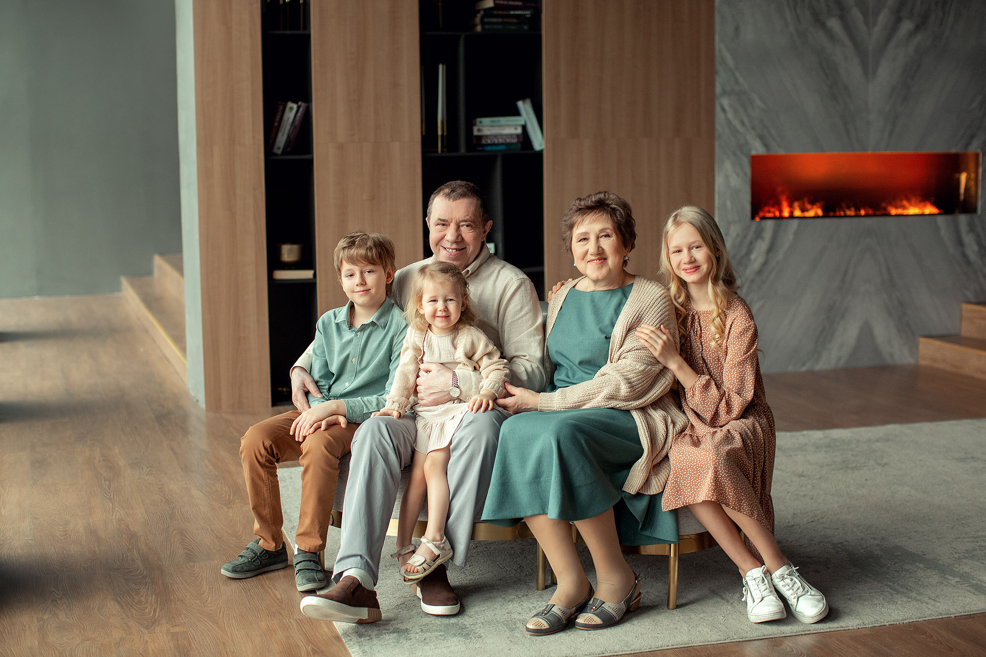 Фотосессия большой семьи в студии. Tatyana Nadezhdina Family photographer