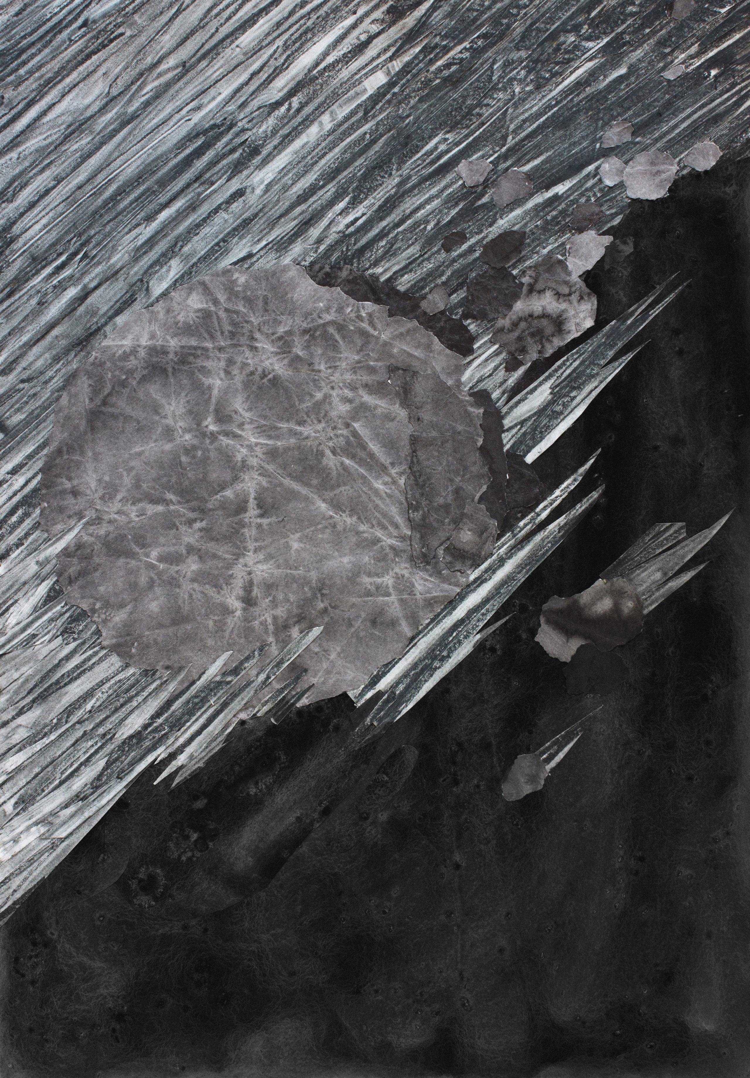 КАМЕНЬ СИЗИФА коллаж 60х90 см 2021 г