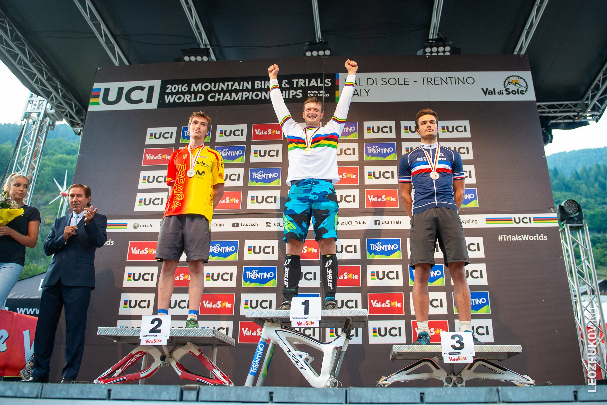 UCI Trials World Championships 2016 — finals. Sports photographer Leonid Zhukov