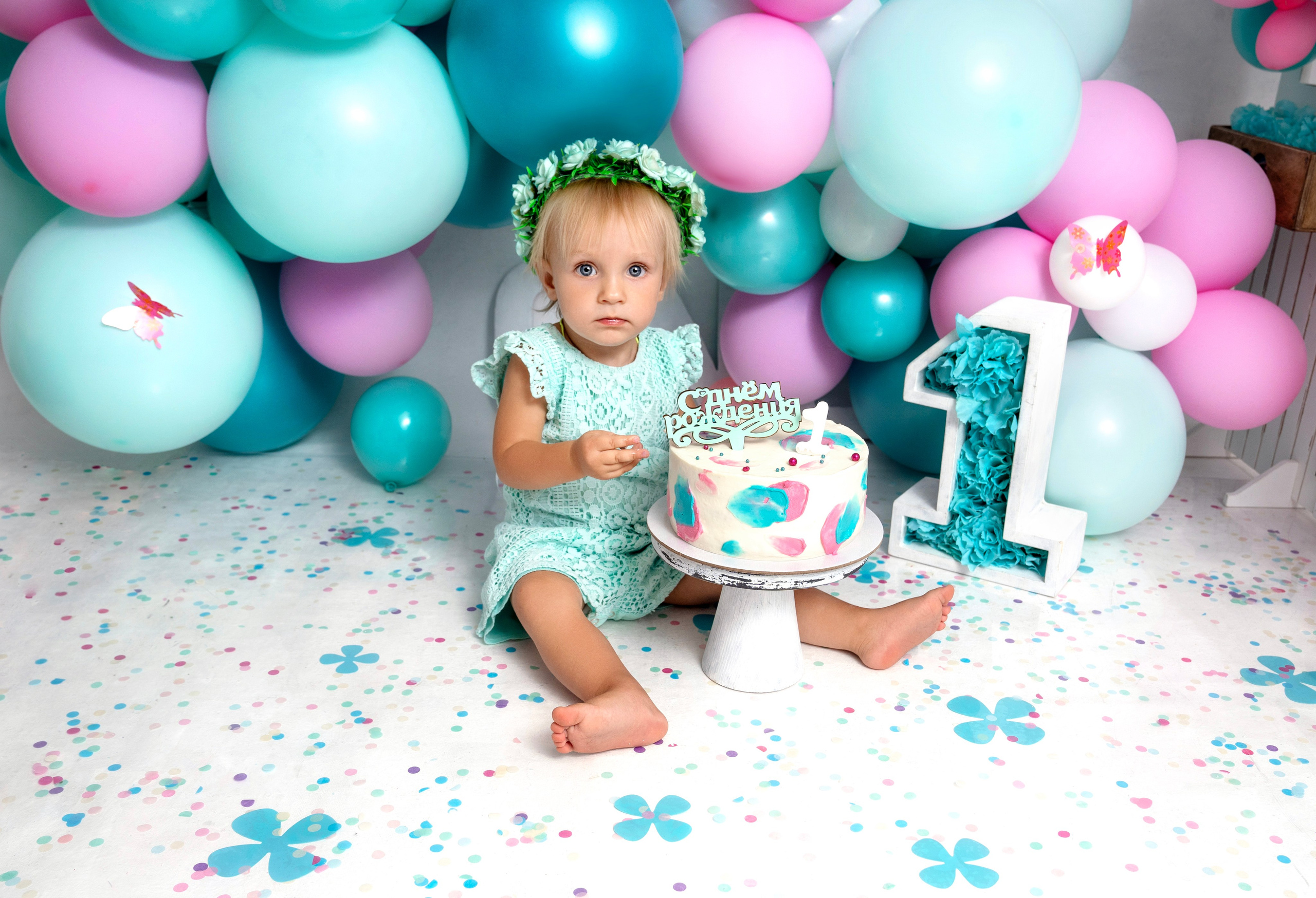 Фотосессия ГОДОВАСИЕ. Фотограф новорожденных, детей до года и беременных в Симферополе