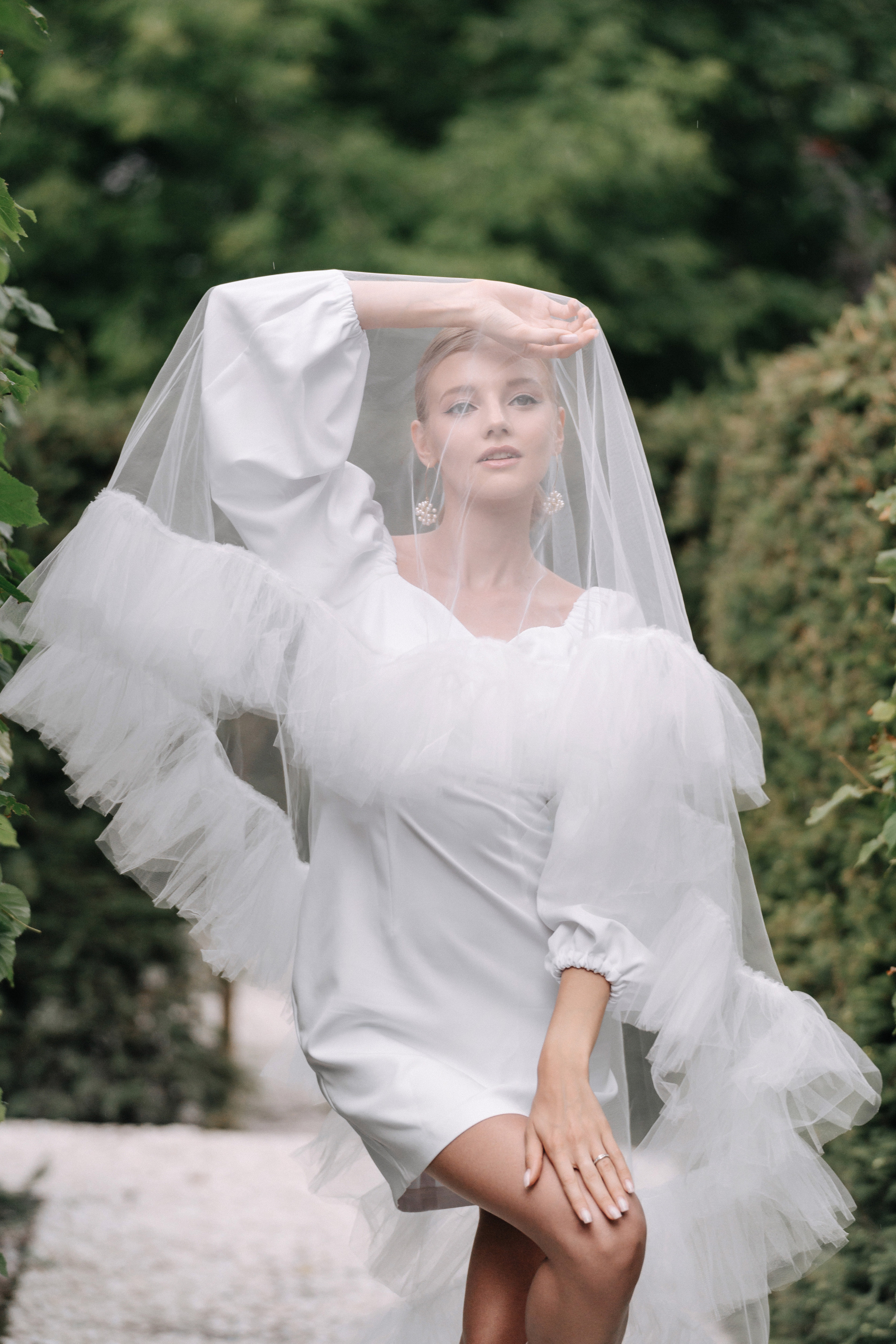 Свадебная фотосессия в лабиринте на ВДНХ