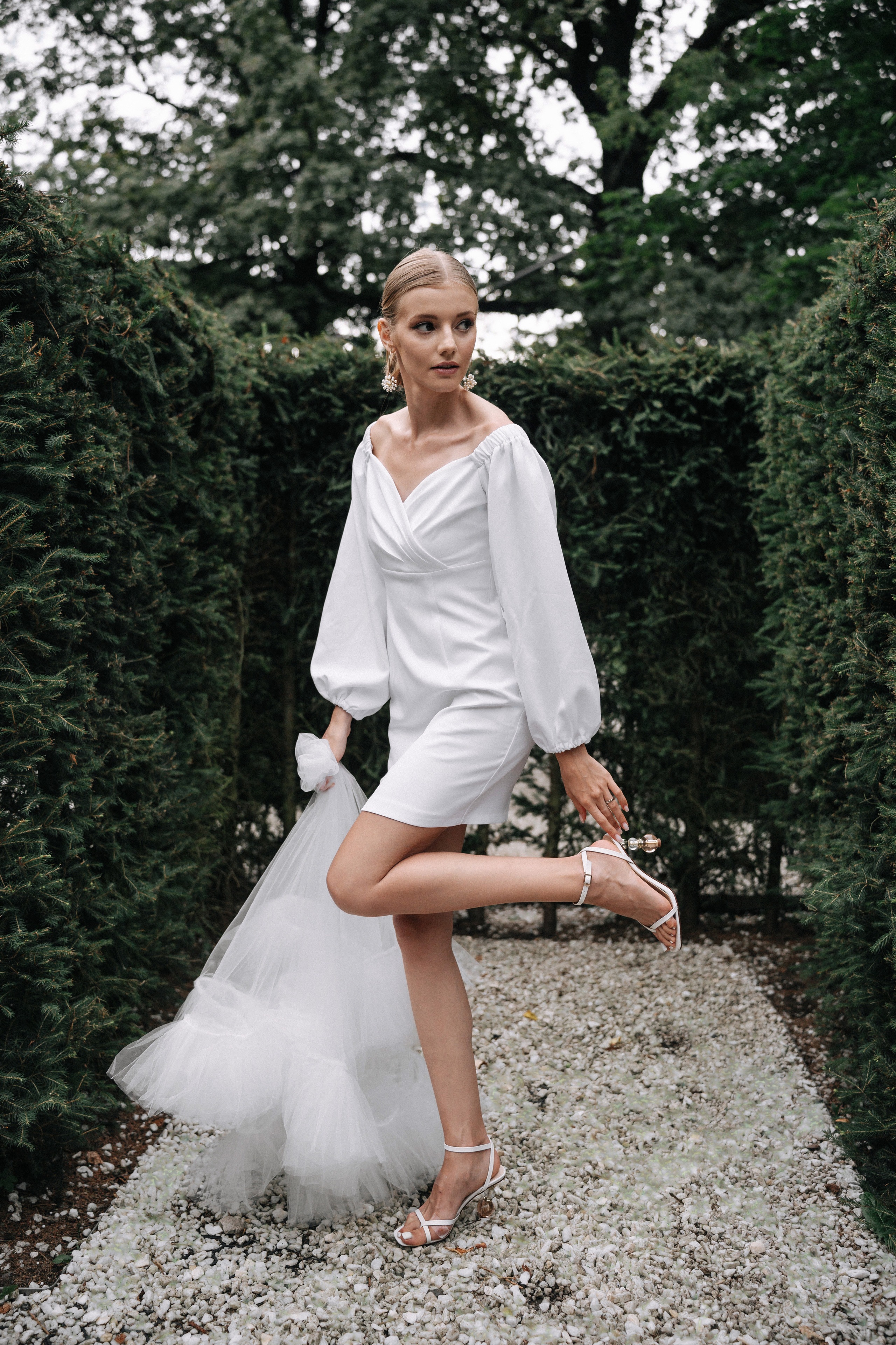 Свадебная фотосессия в лабиринте на ВДНХ