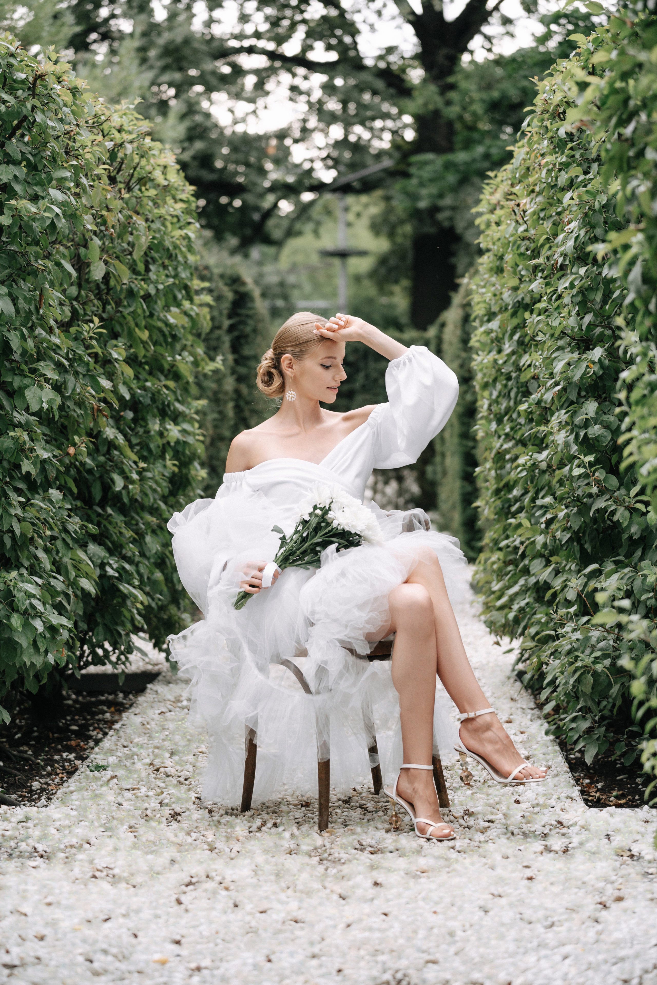 Свадебная фотосессия в лабиринте на ВДНХ