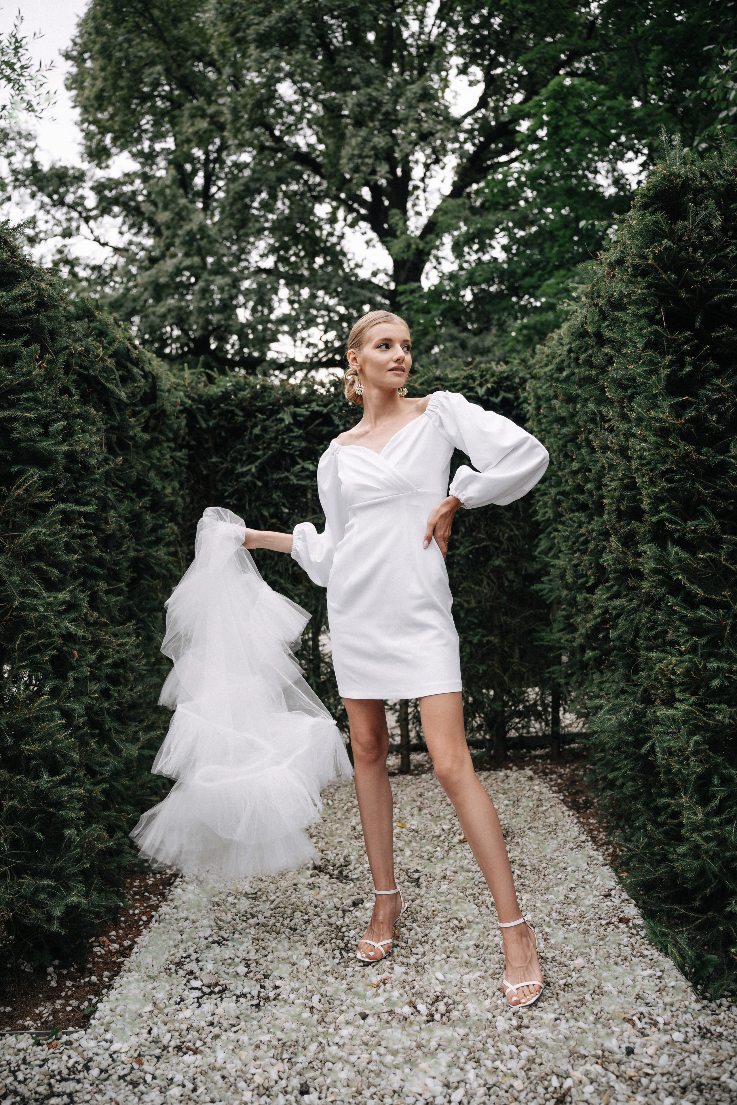 Свадебная фотосессия в лабиринте на ВДНХ