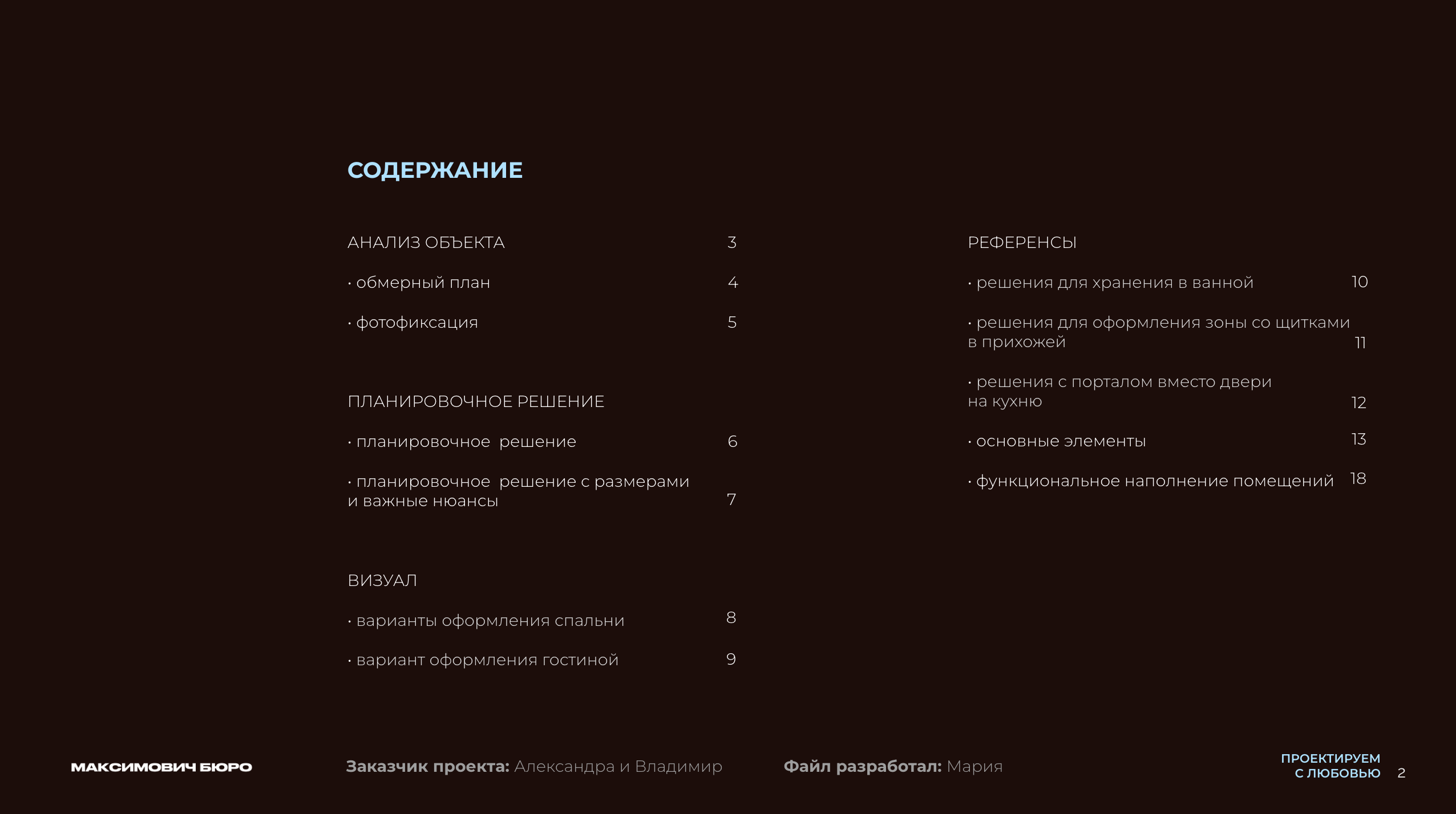Услуги. МАКСИМОВИЧ бюро дизайна интерьера полного цикла