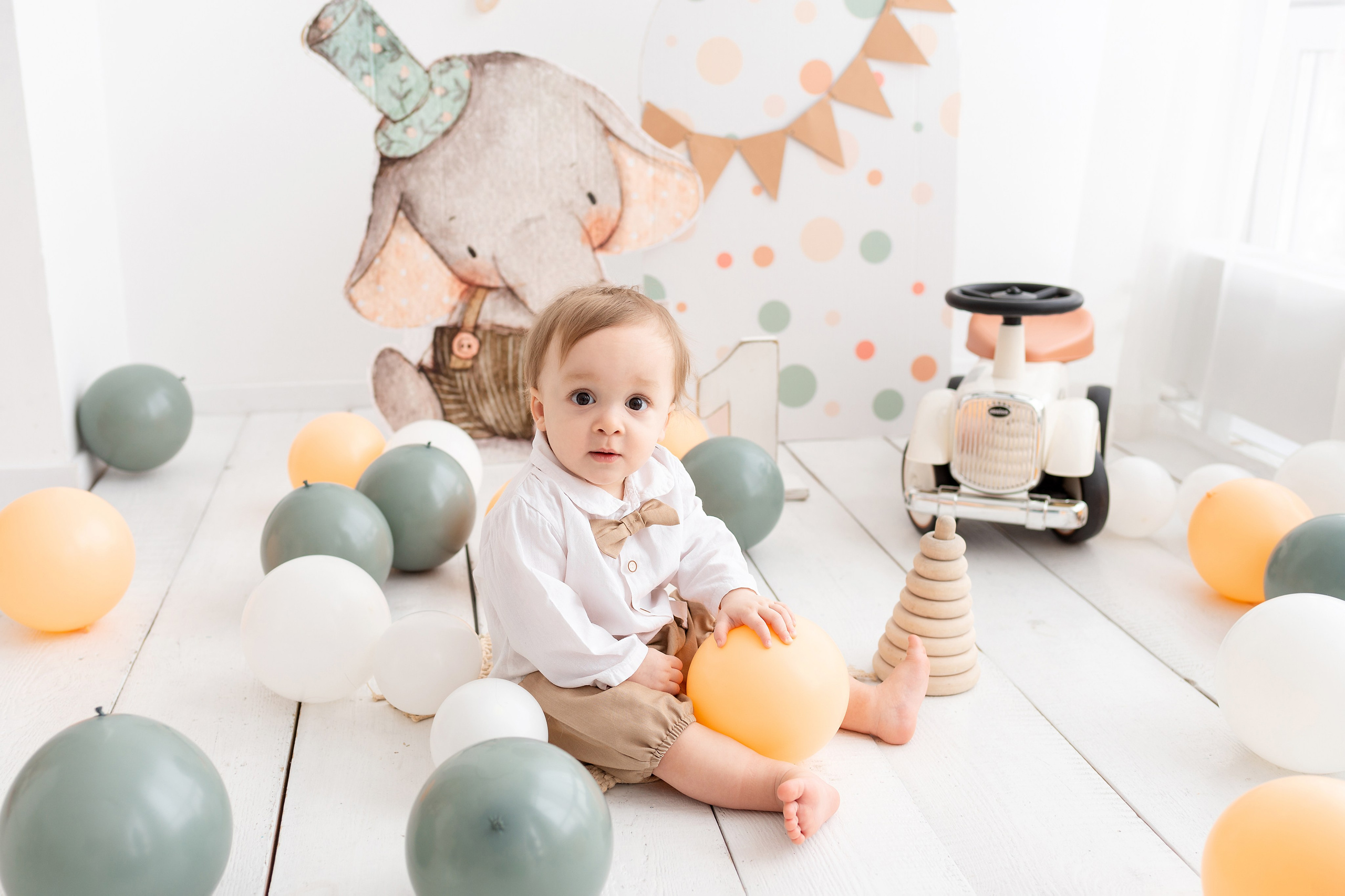 Фотосессия на годик для Жени. Детский фотограф новорождённых в Барнауле Ксения Хомкина