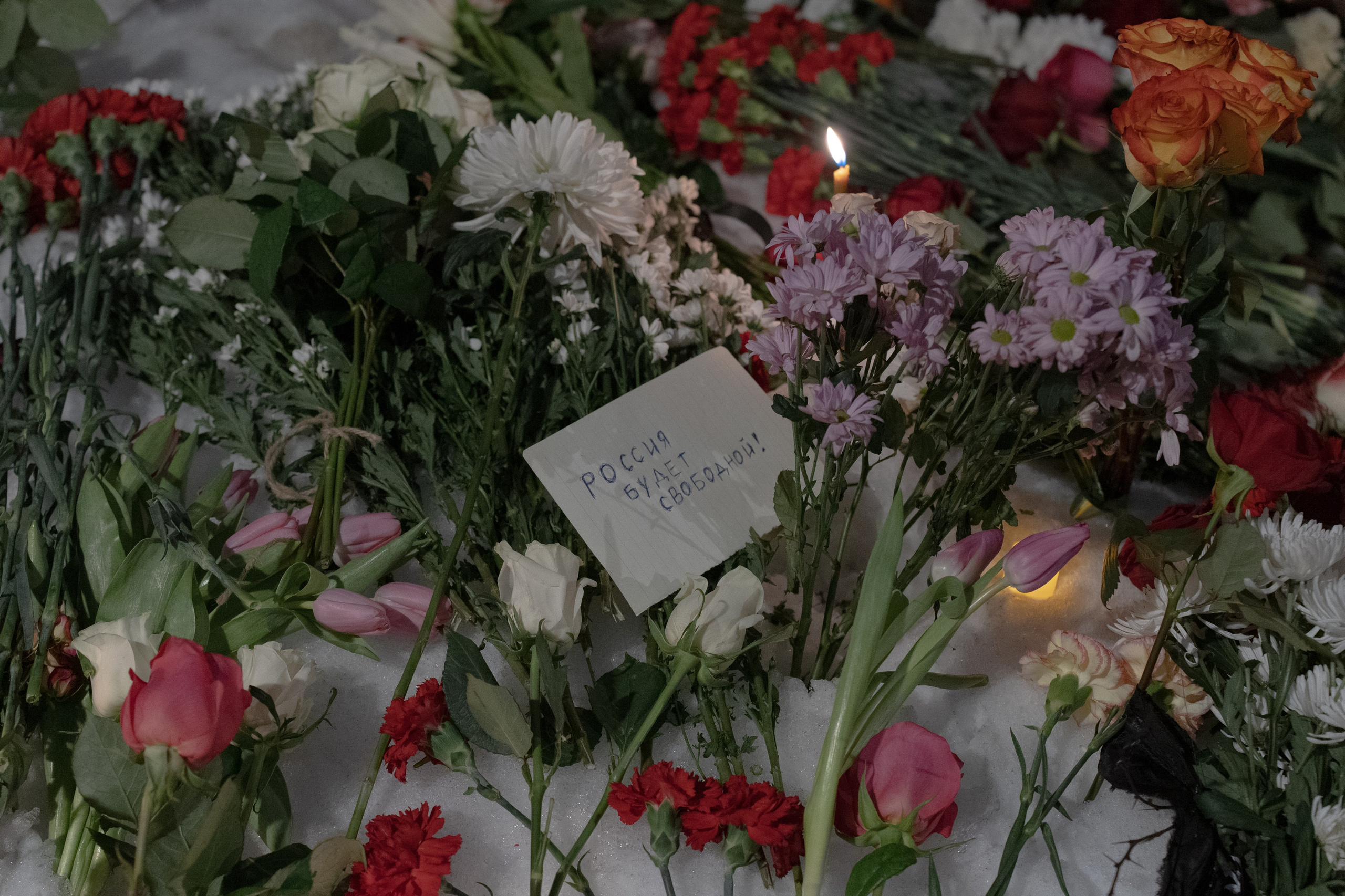 Funeral of Alexei Navalny. Ksenia Maksimova