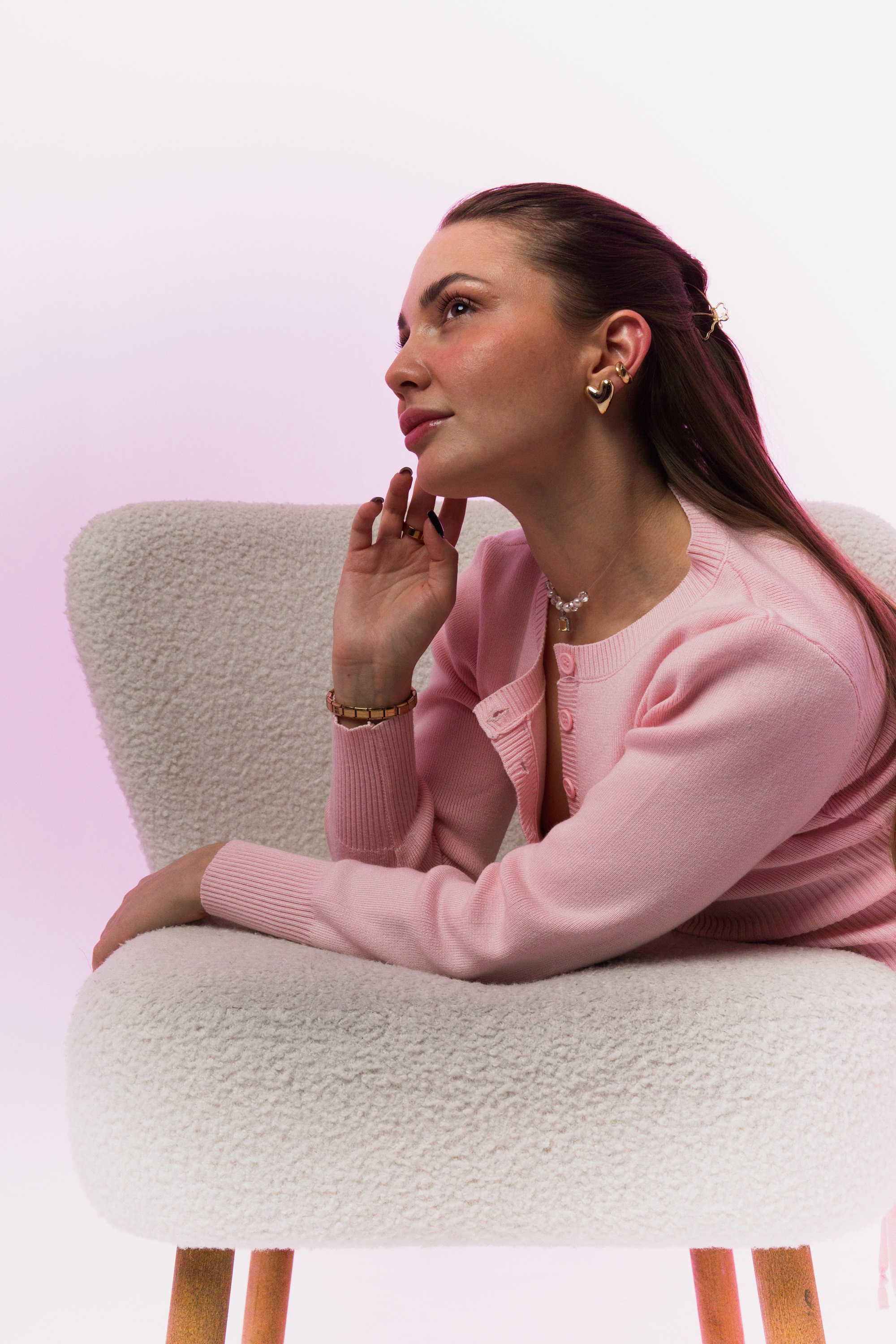 Pink look mood aesthetic