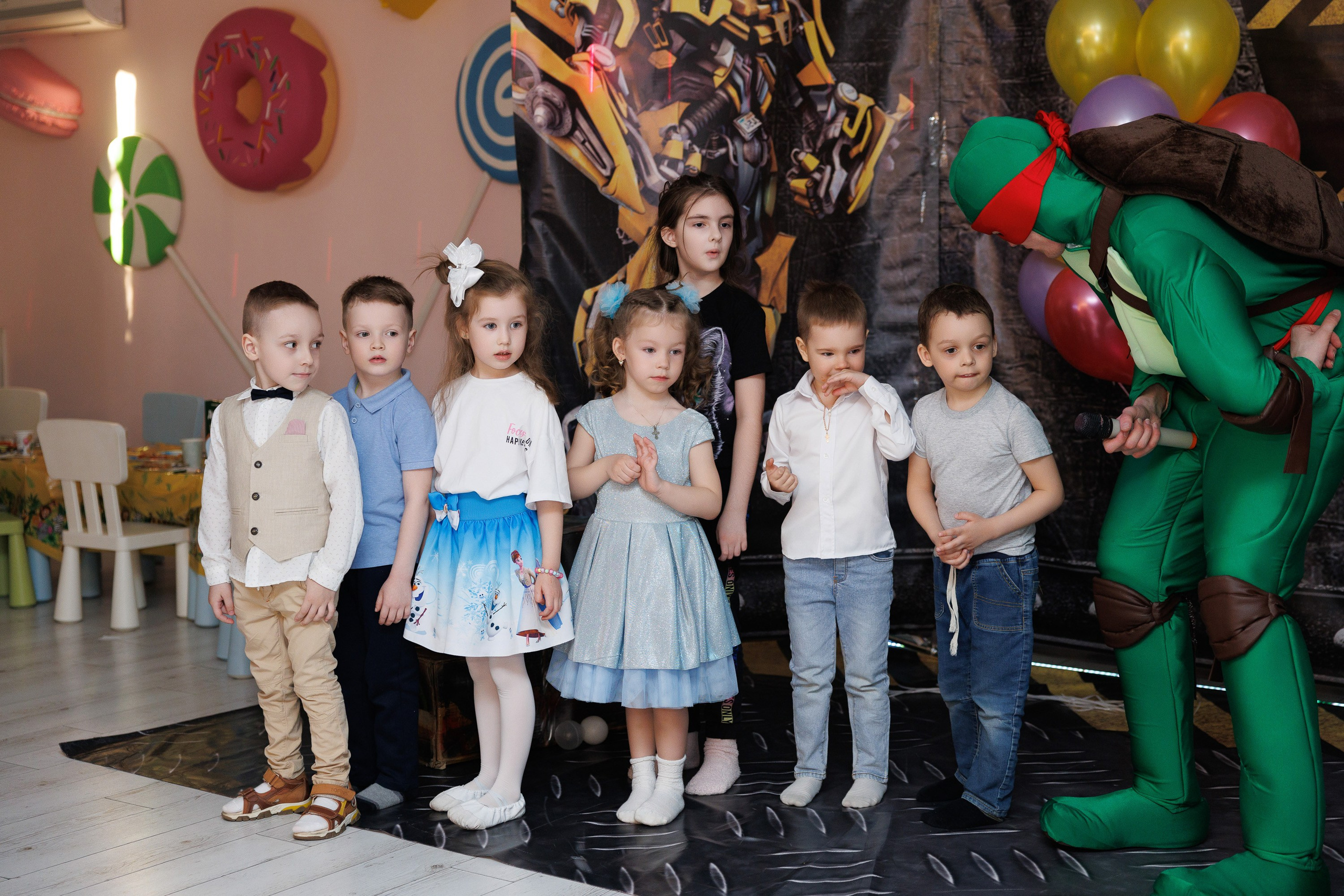 Детский день рождения в студии «Ромашка» в Оренбурге — Трансформеры